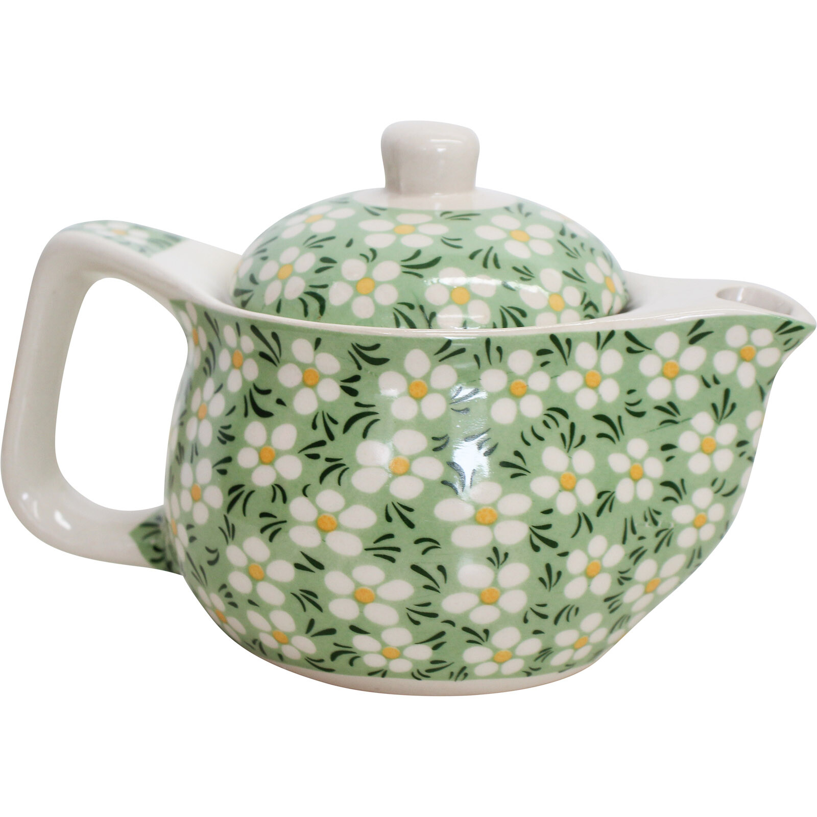 Teapot Curve Daisy Green