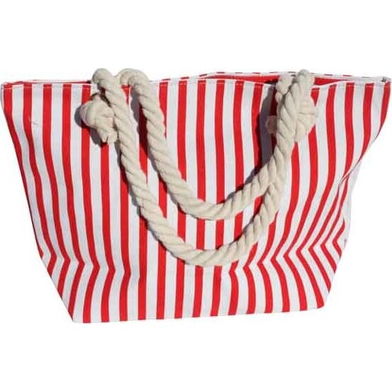 Canvas Bag -  Stripe Red