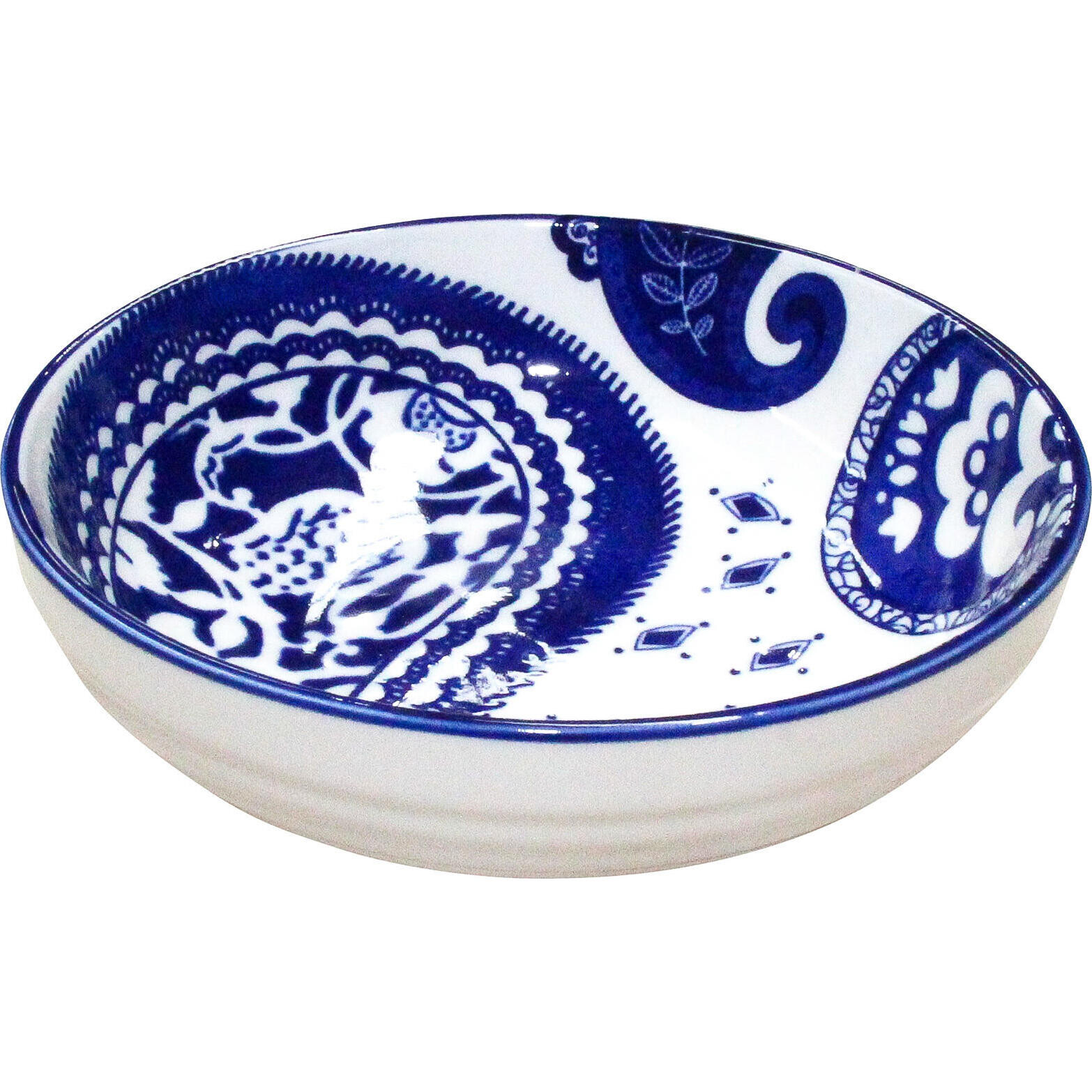 Bowl Small Blue Paisley