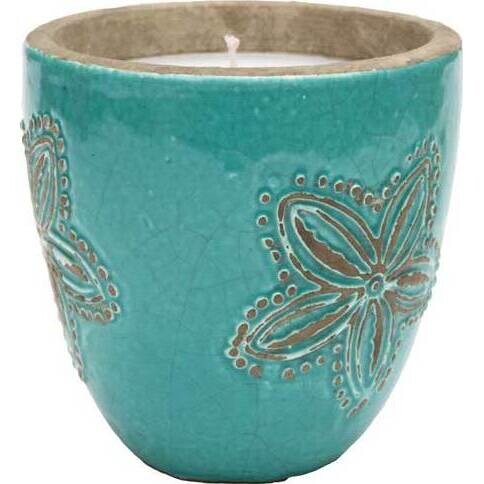 Blue Flower Candlepot