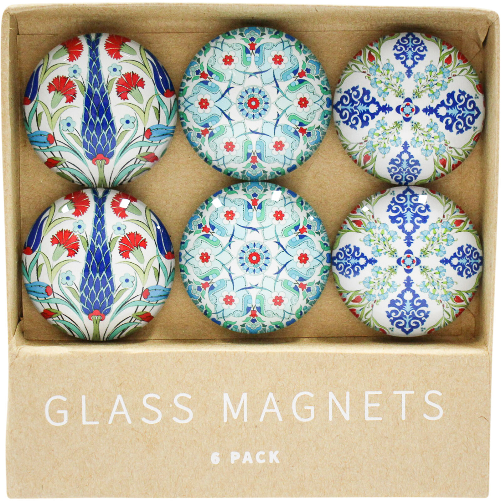 Glass Magnet Turkish Delight S/6