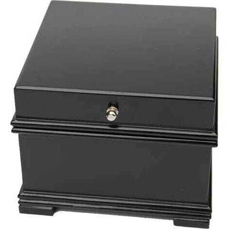 Jewellery Box - Black Ikat  