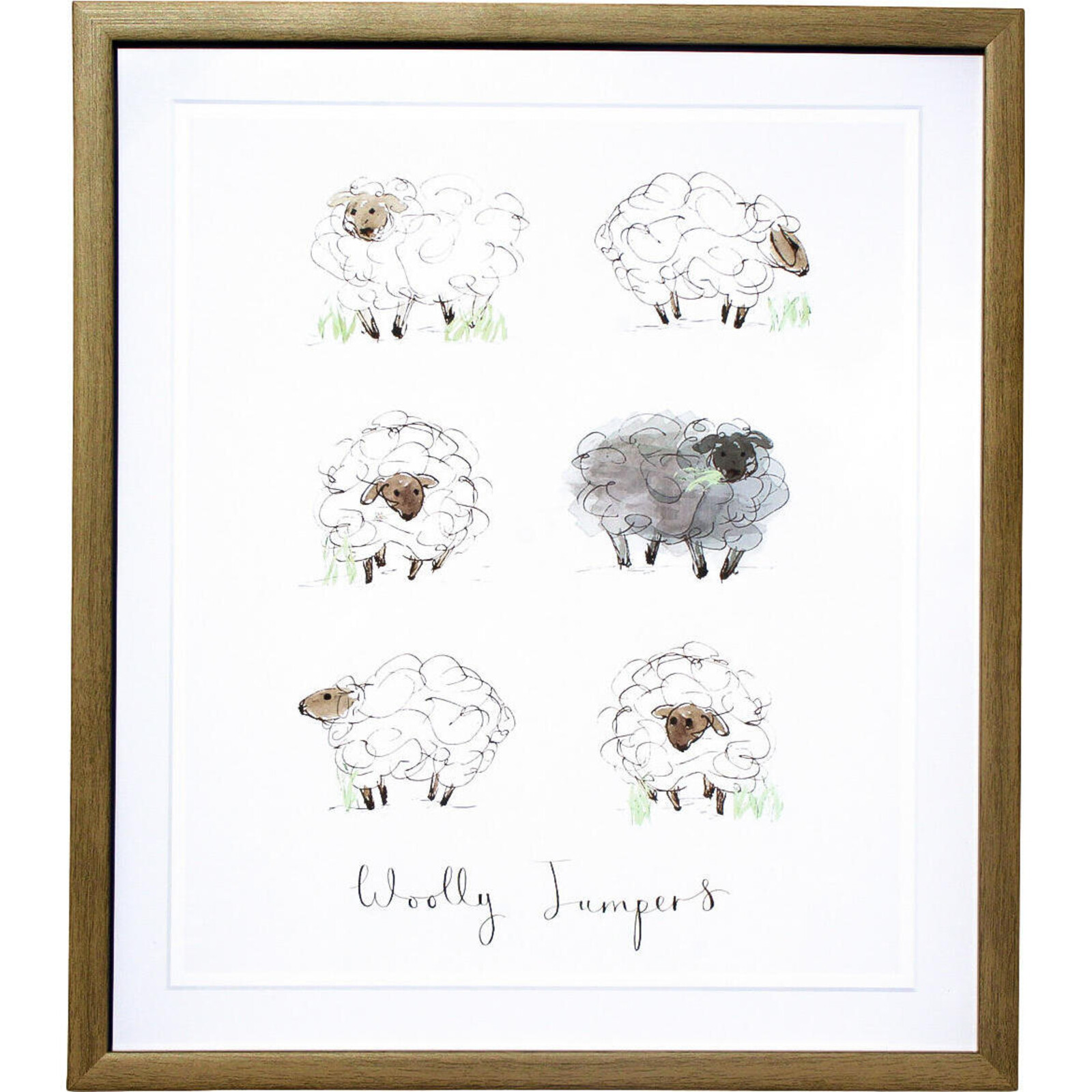 Framed Print Wooly Jumpers