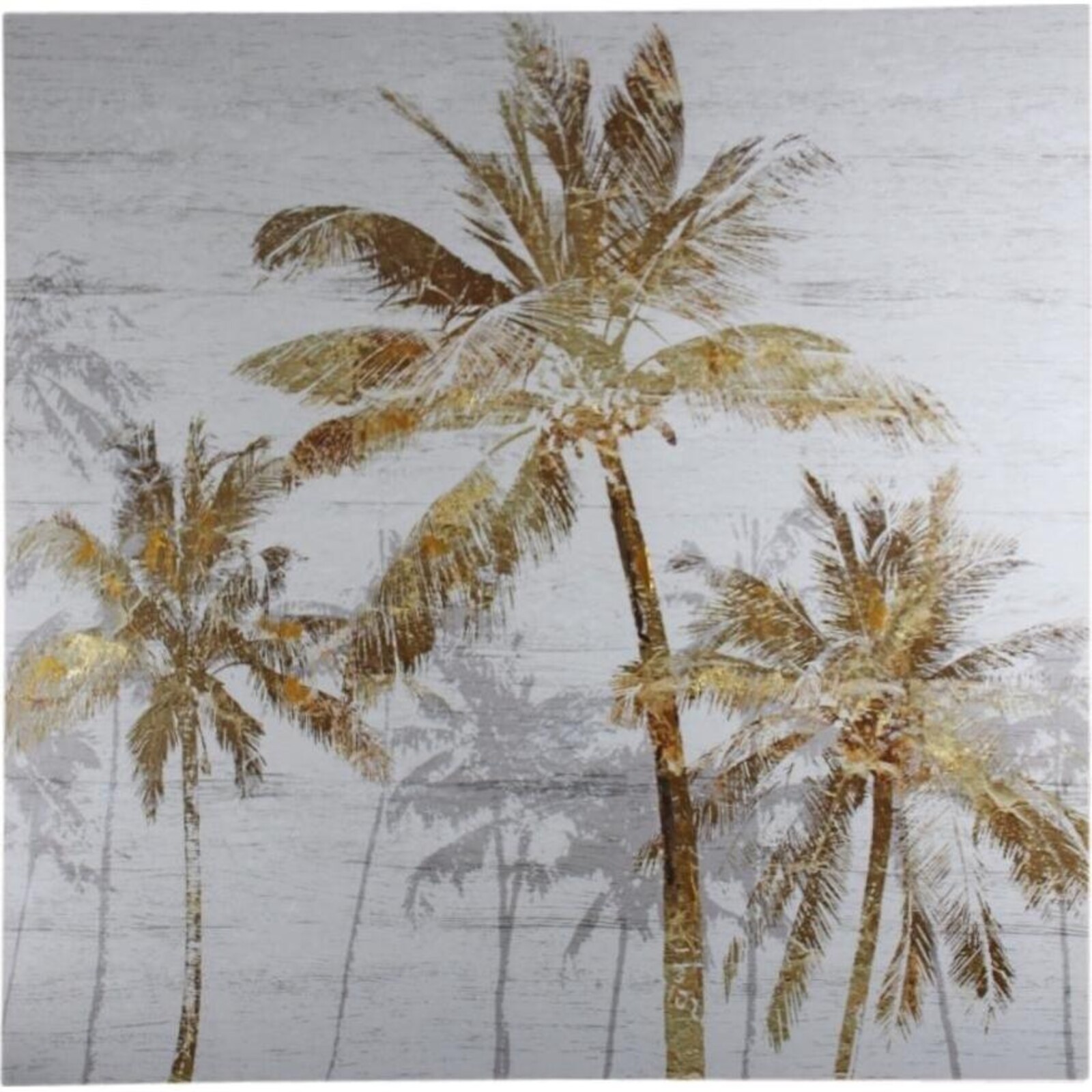 Goldfoil Canvas Palms