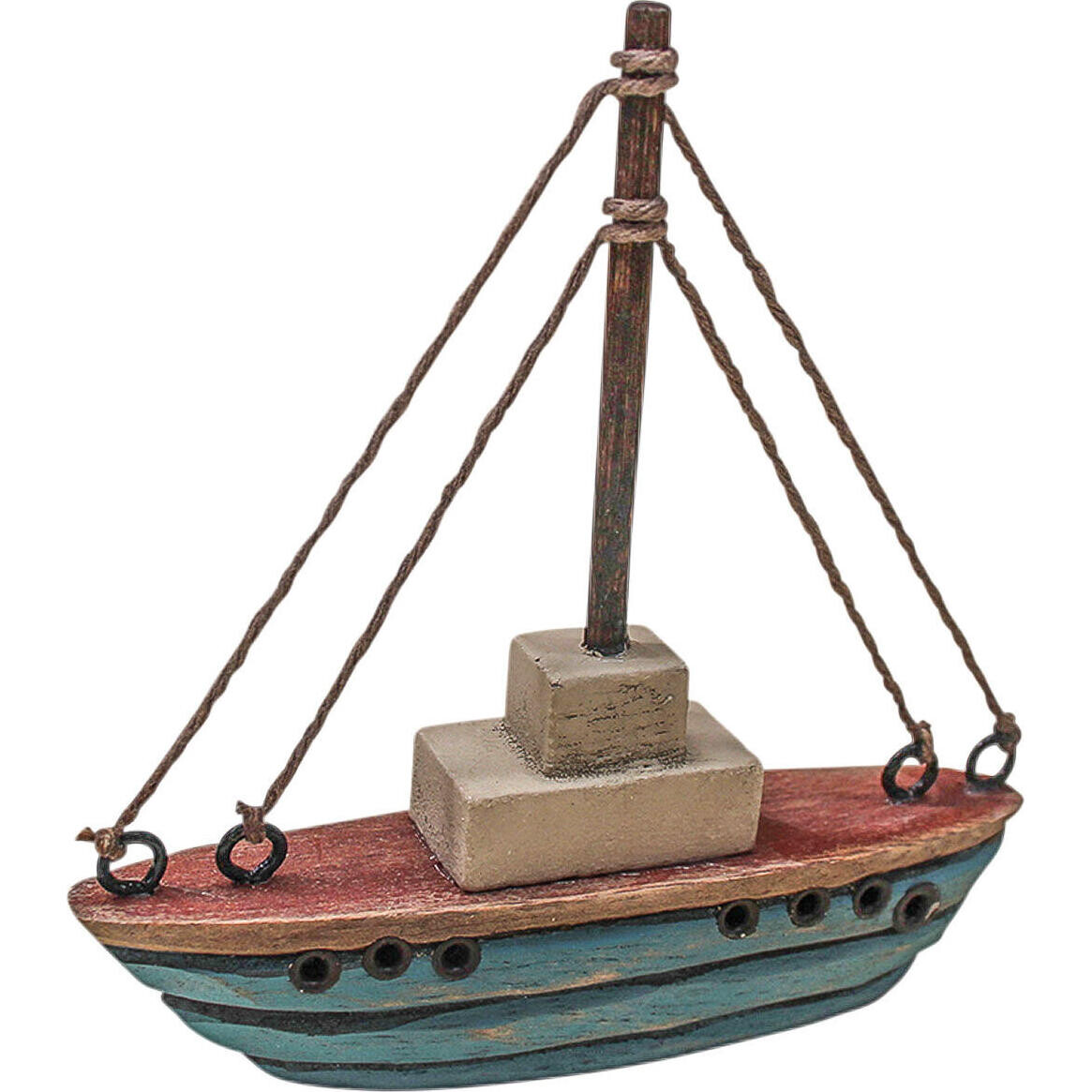 Boat Rustic Mini Blue