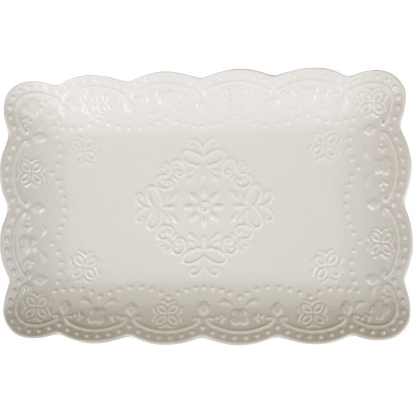 Tray Scallop Fleur Long