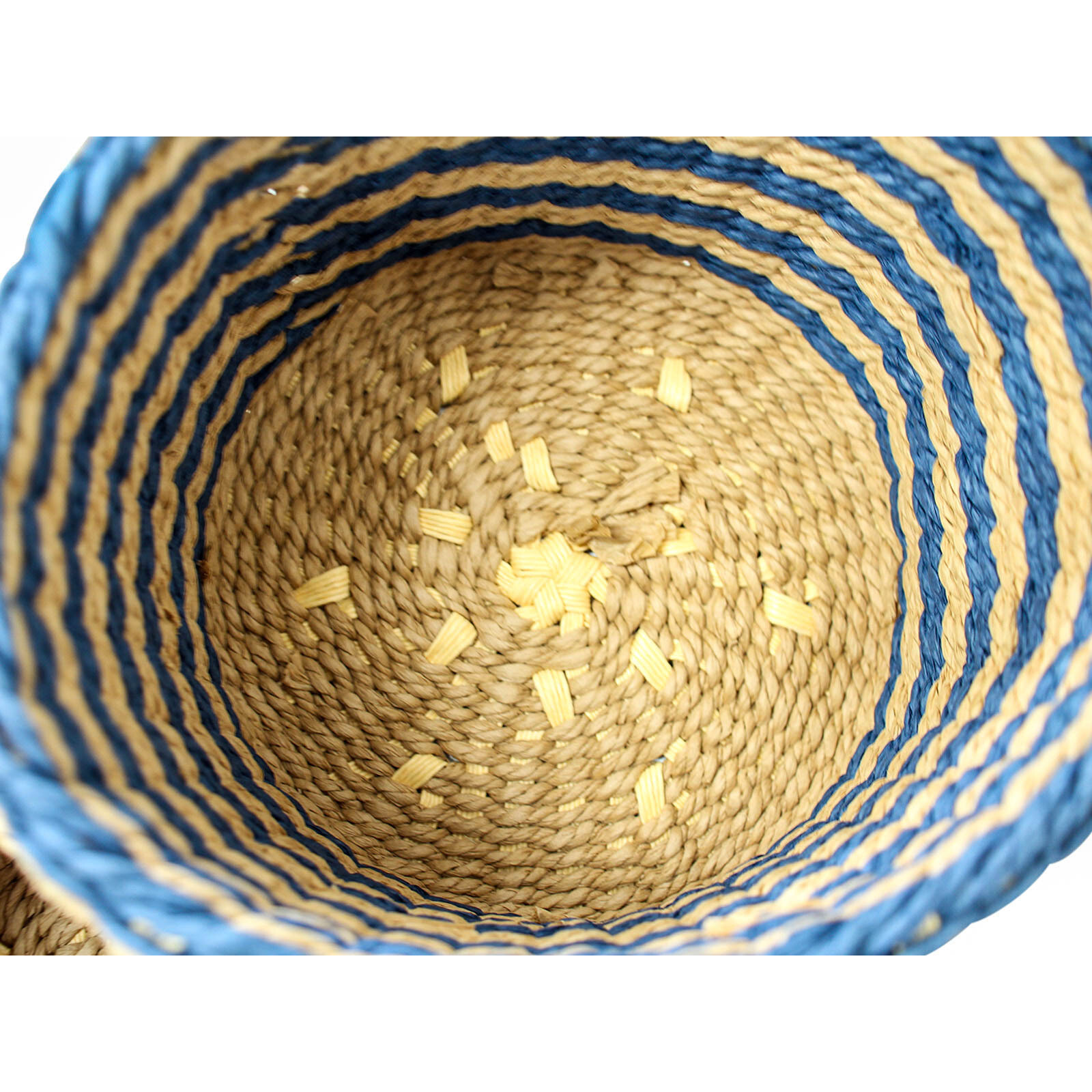 Woven Tidy Baskets S/2 Navy/Natural