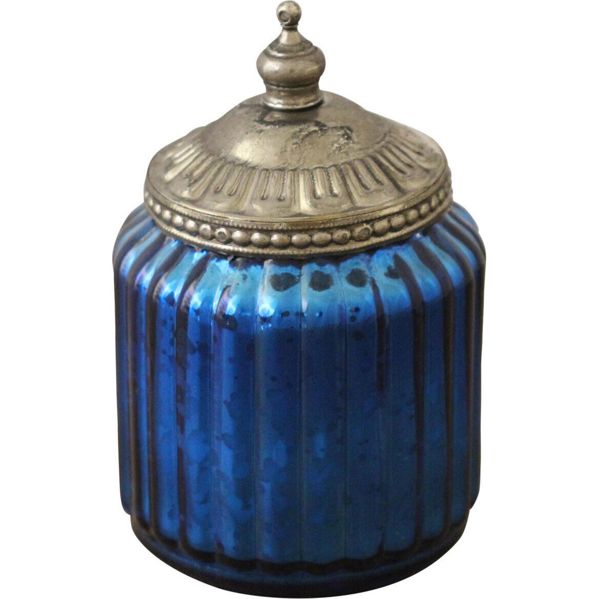 Candle Ribb Jar Indigo