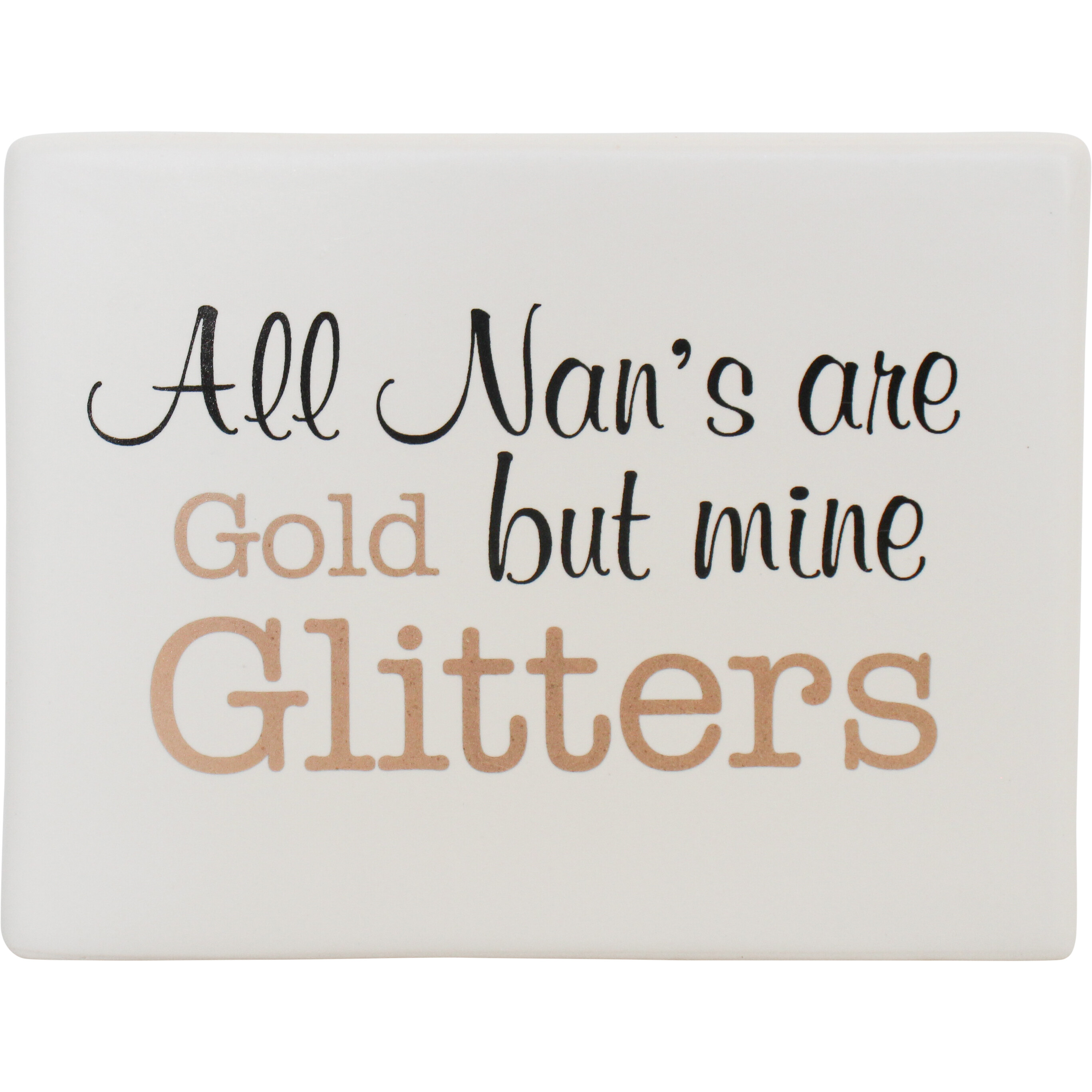 Ceramic Sign Nana Glitter