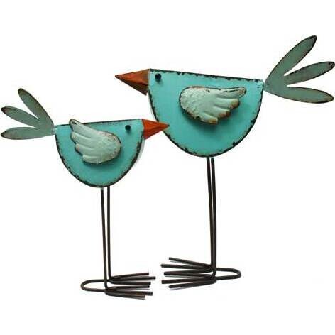 Standing Bird Aqua Small