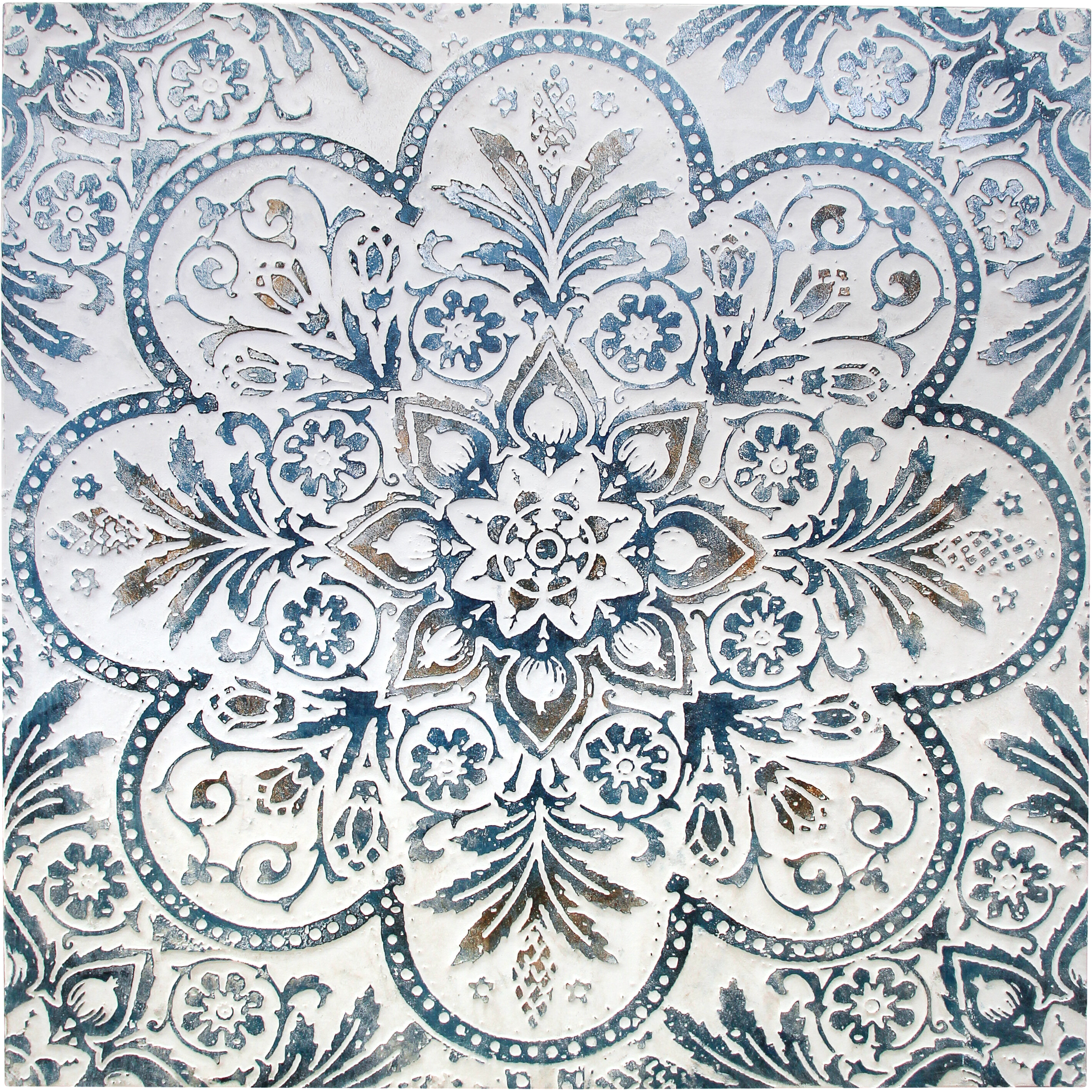 Oil Paint Blue Motif