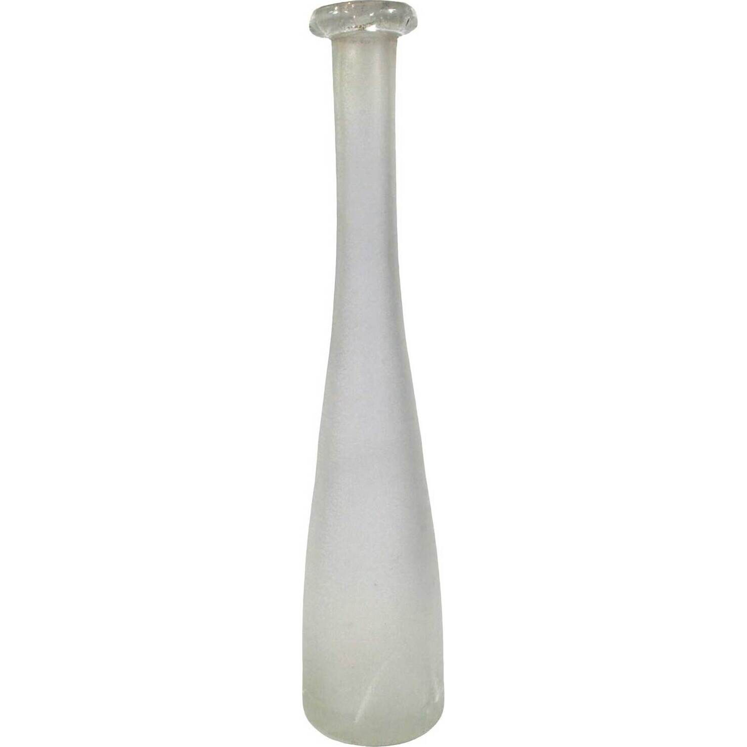 Handblown Bottle Snow Tall