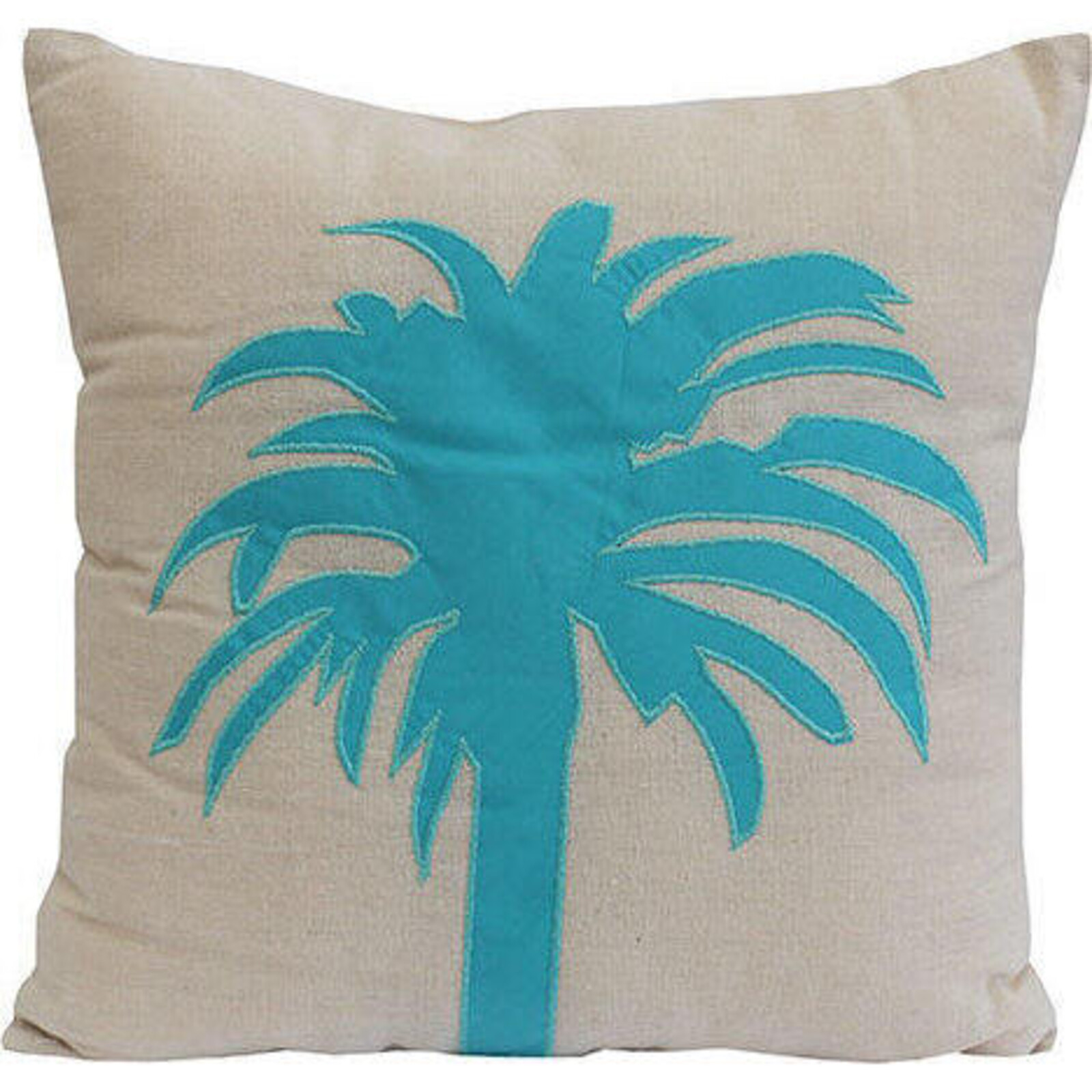 Cushion Blue Palm Tree
