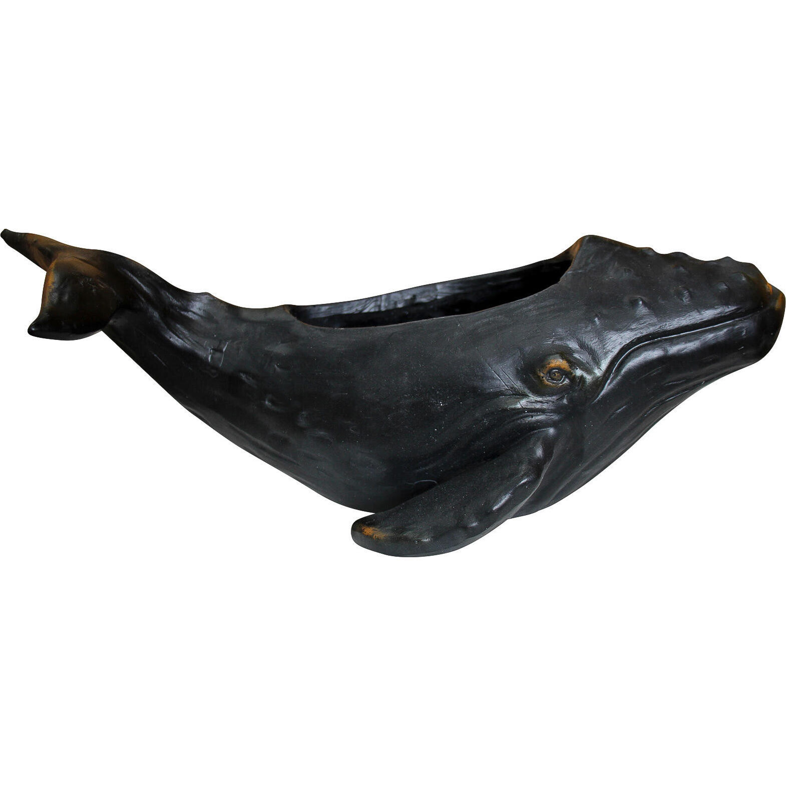 Whale Planter Dark Sml