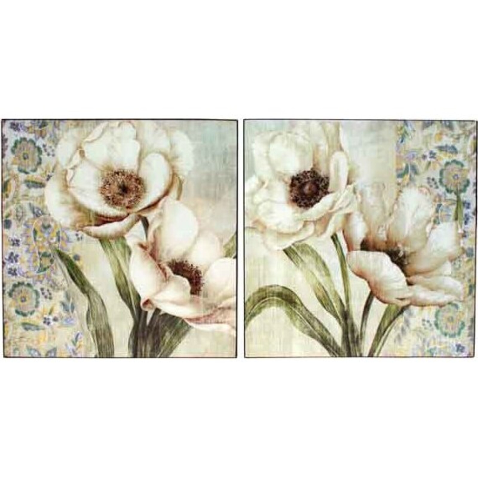 Lacquer Print - Cream Floral - set 2