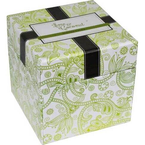 Lime and Coconut Boxed Candle - 7.5cm