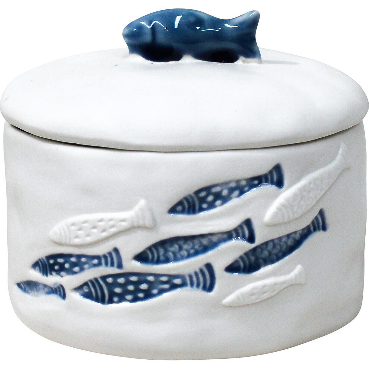 Trinket Box Round Fish School