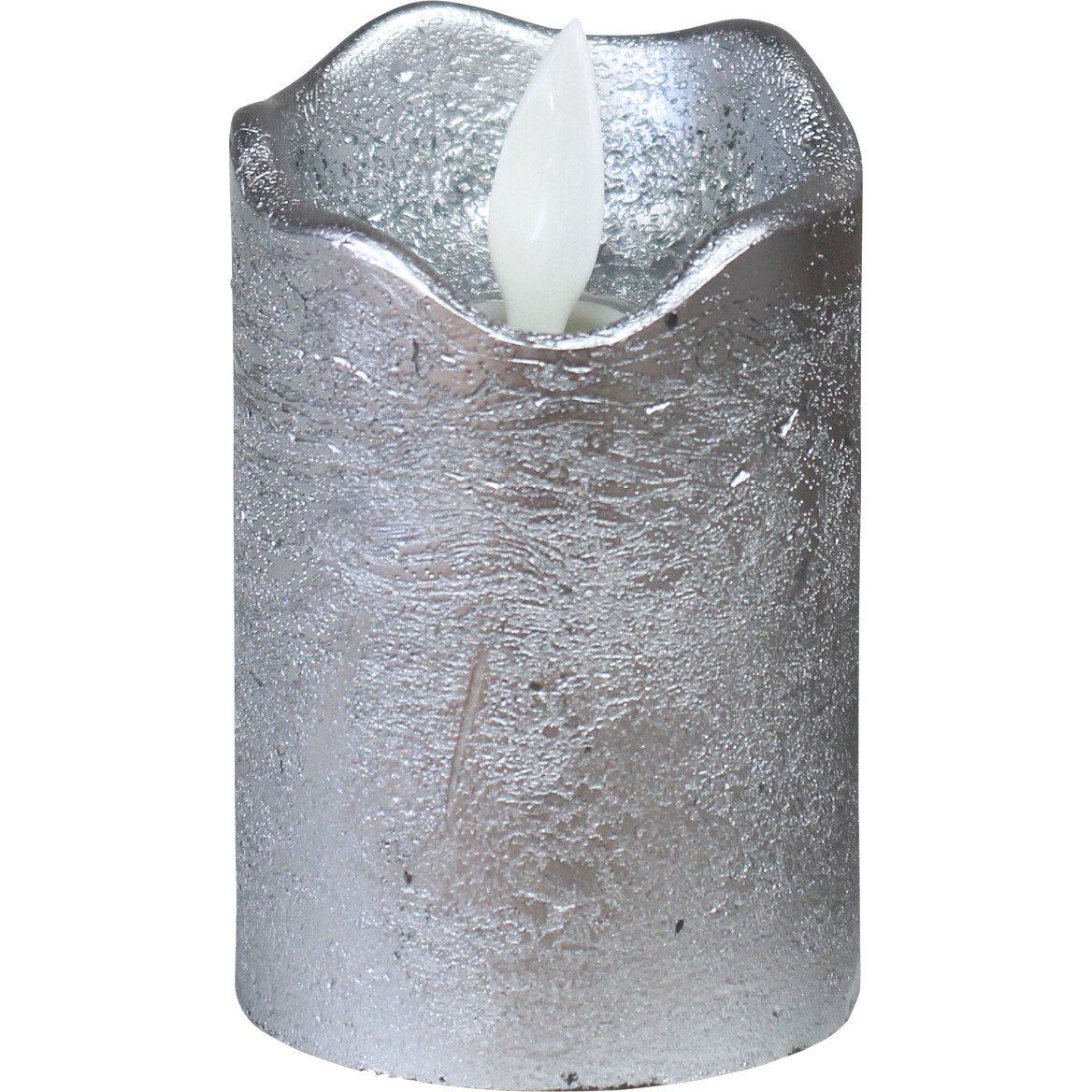 Battery Candle Silver Sml