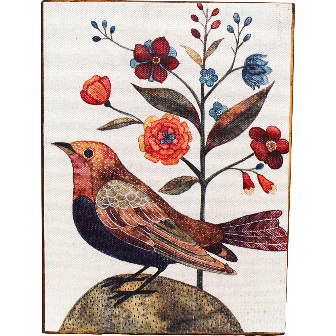 Wall Plaque Vintage Bird 2