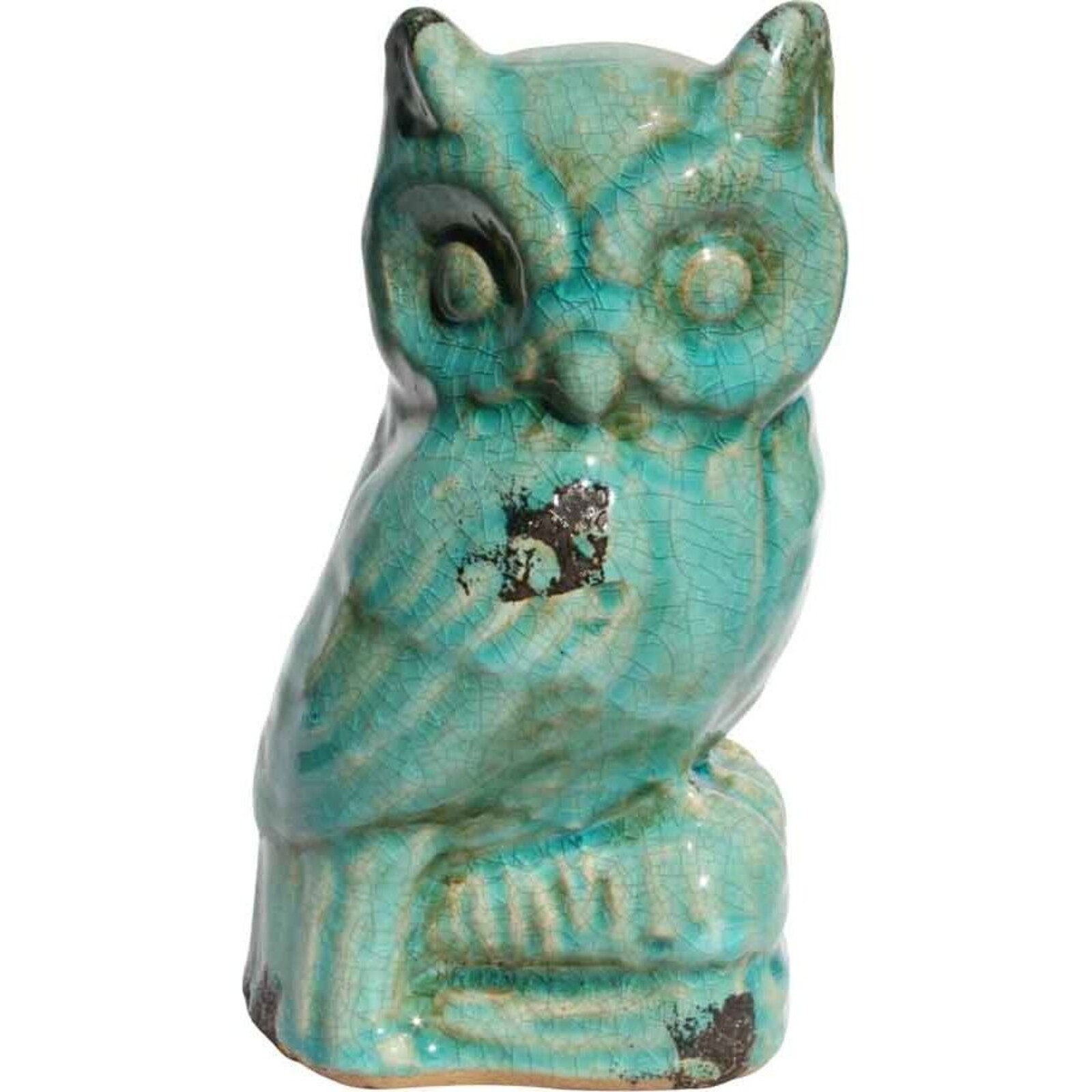 Wise Sitting Owl Blue