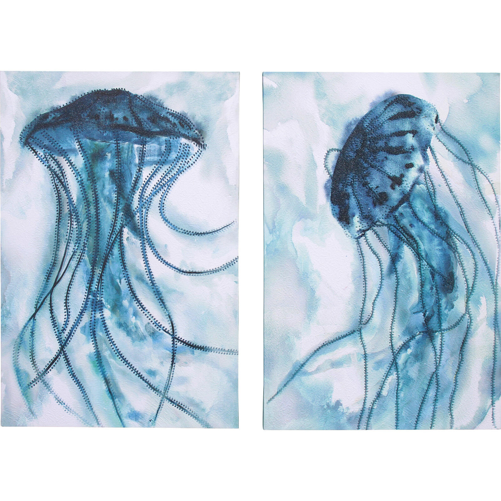 Canvas Jellyfish Blue S/2
