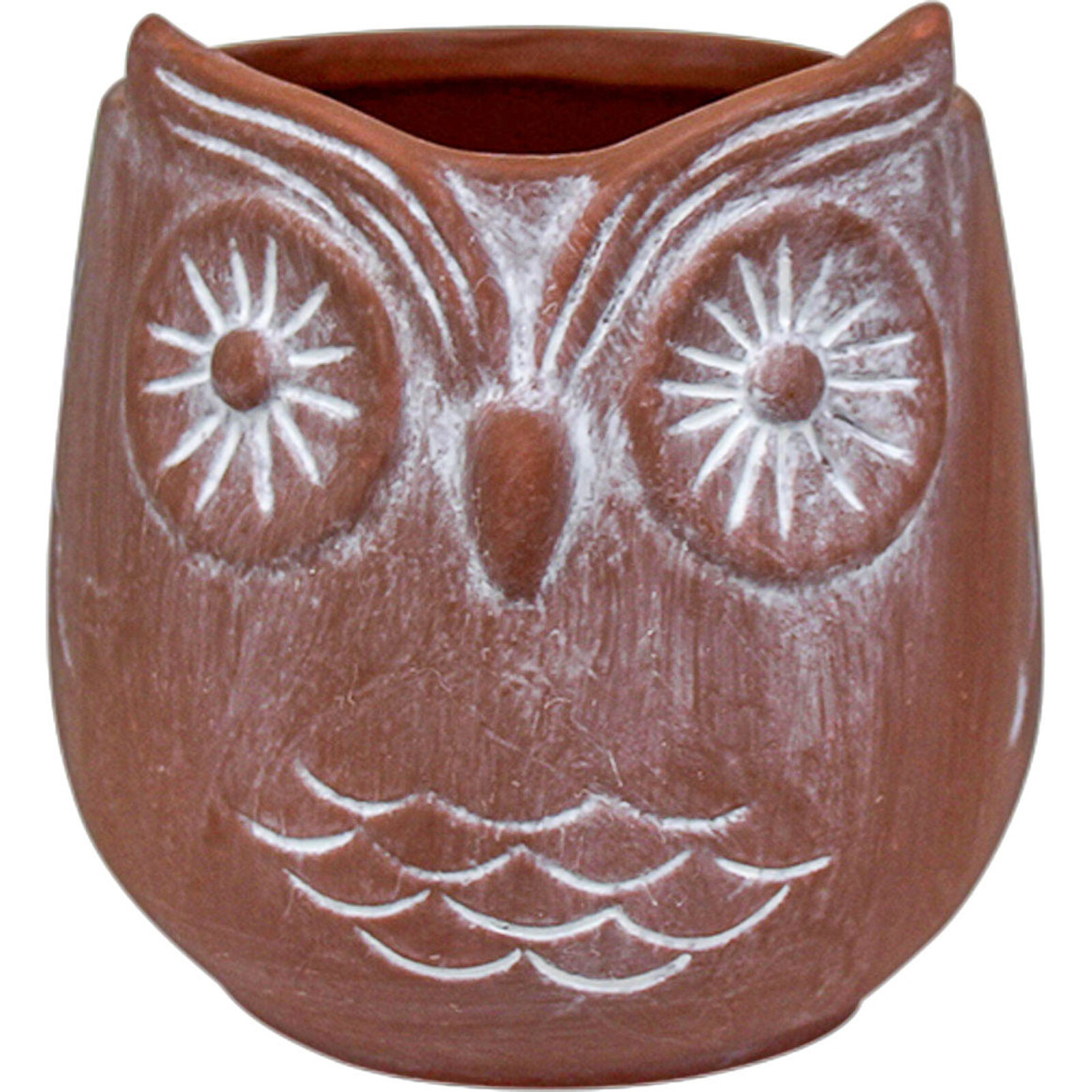 Planter Owl Terracotta