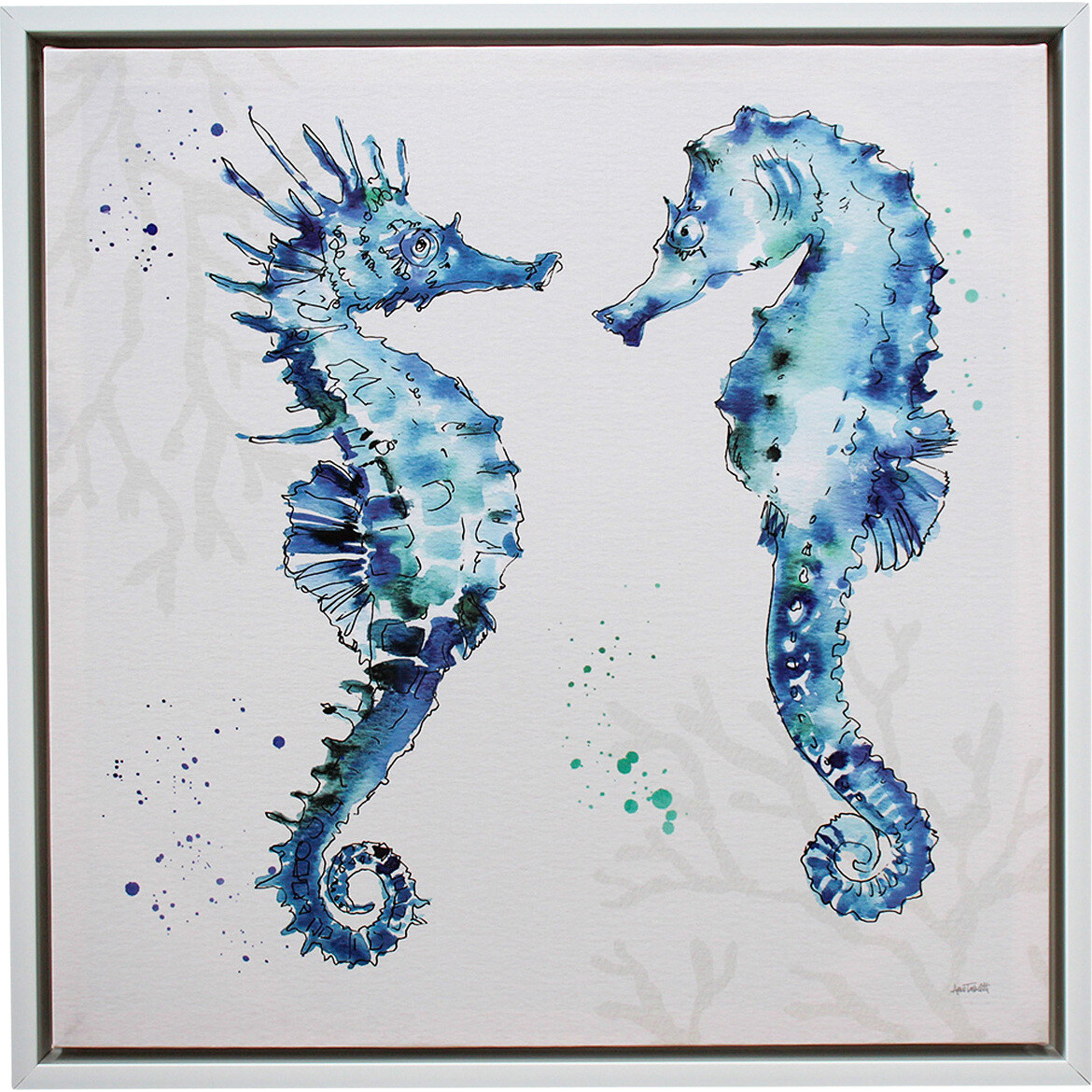 Canvas Deep Sea Seahorses