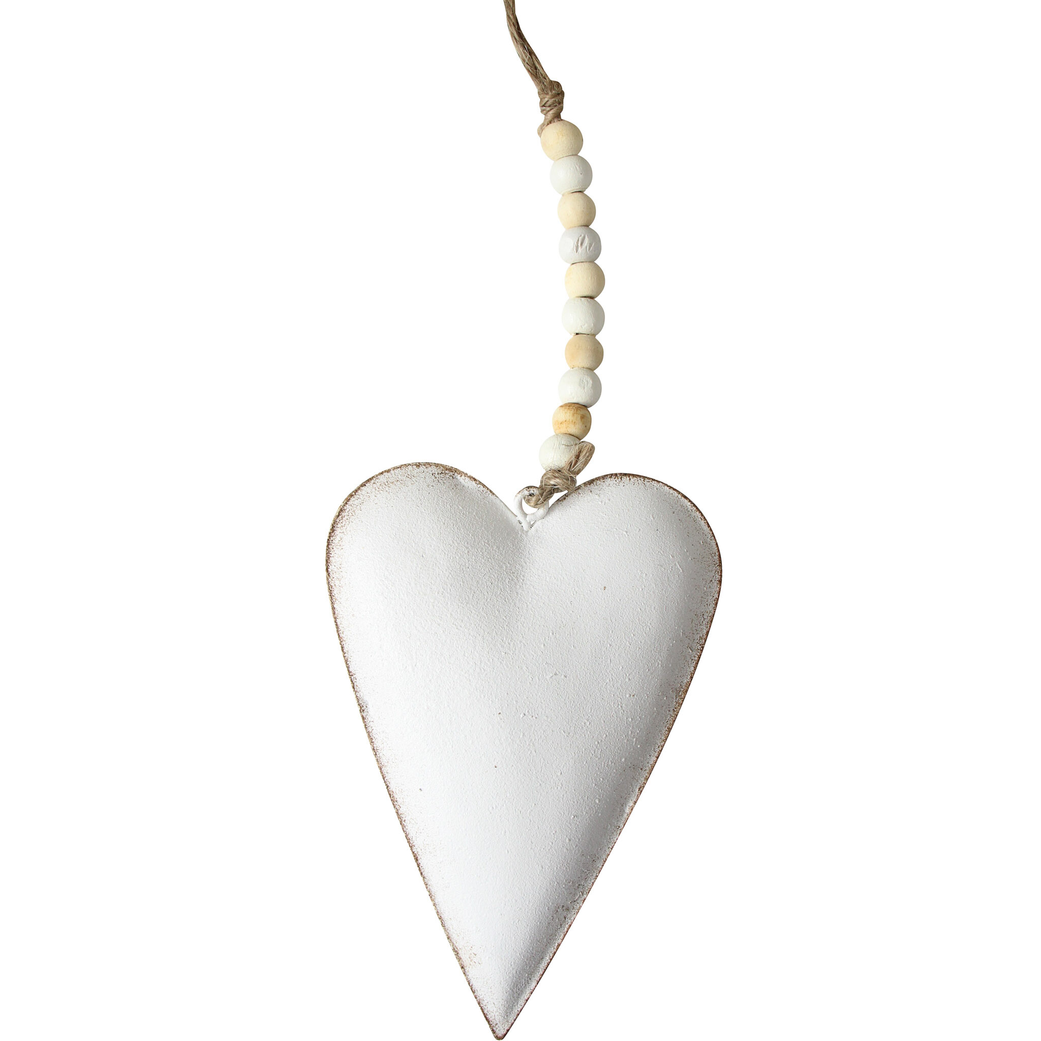 Hanging Heart White