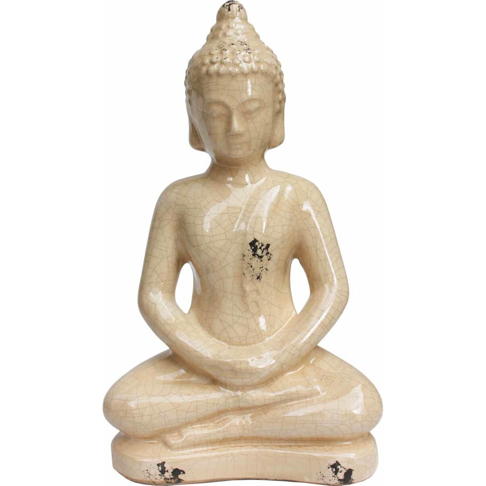 Seated Buddha - Cream