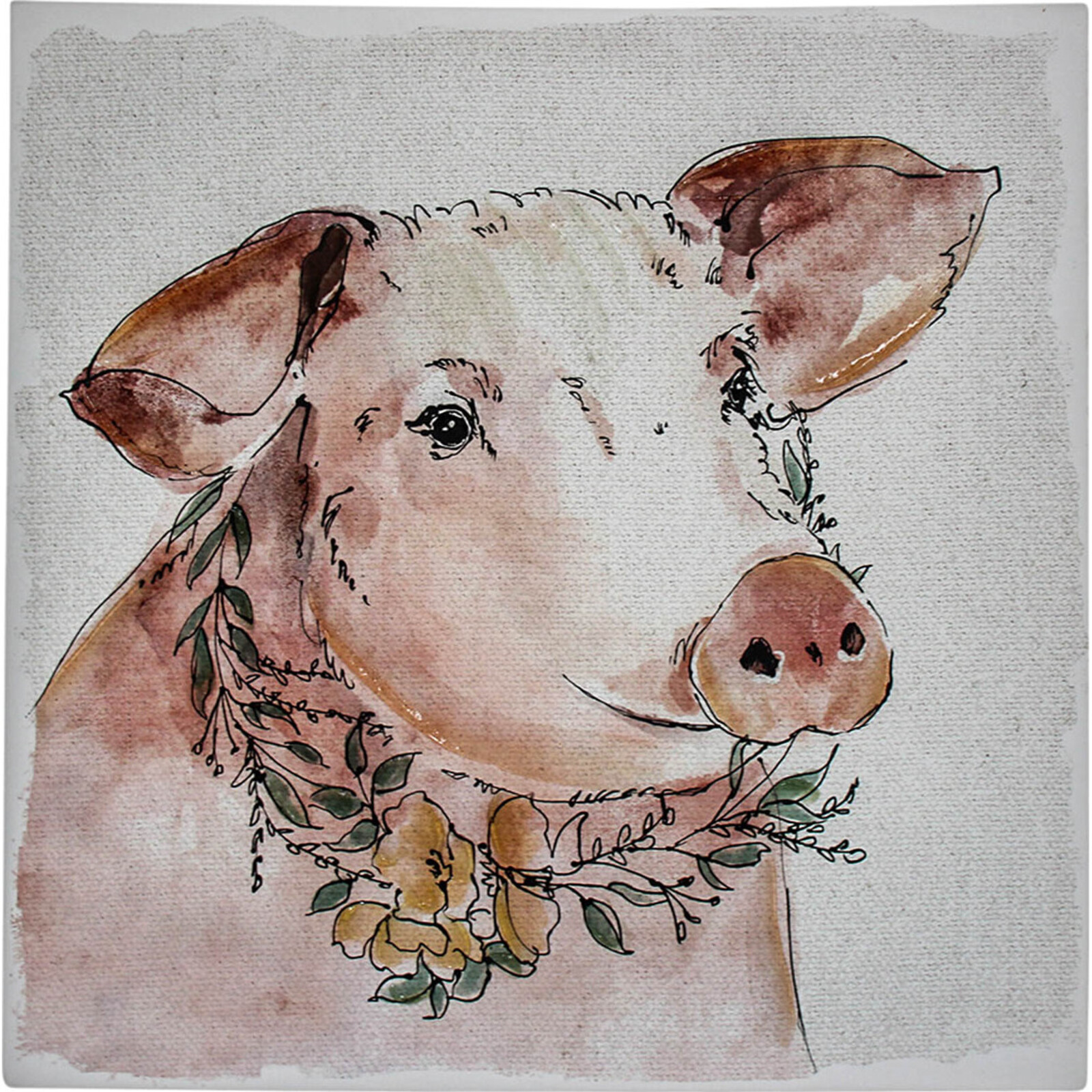 Canvas Patty Pig