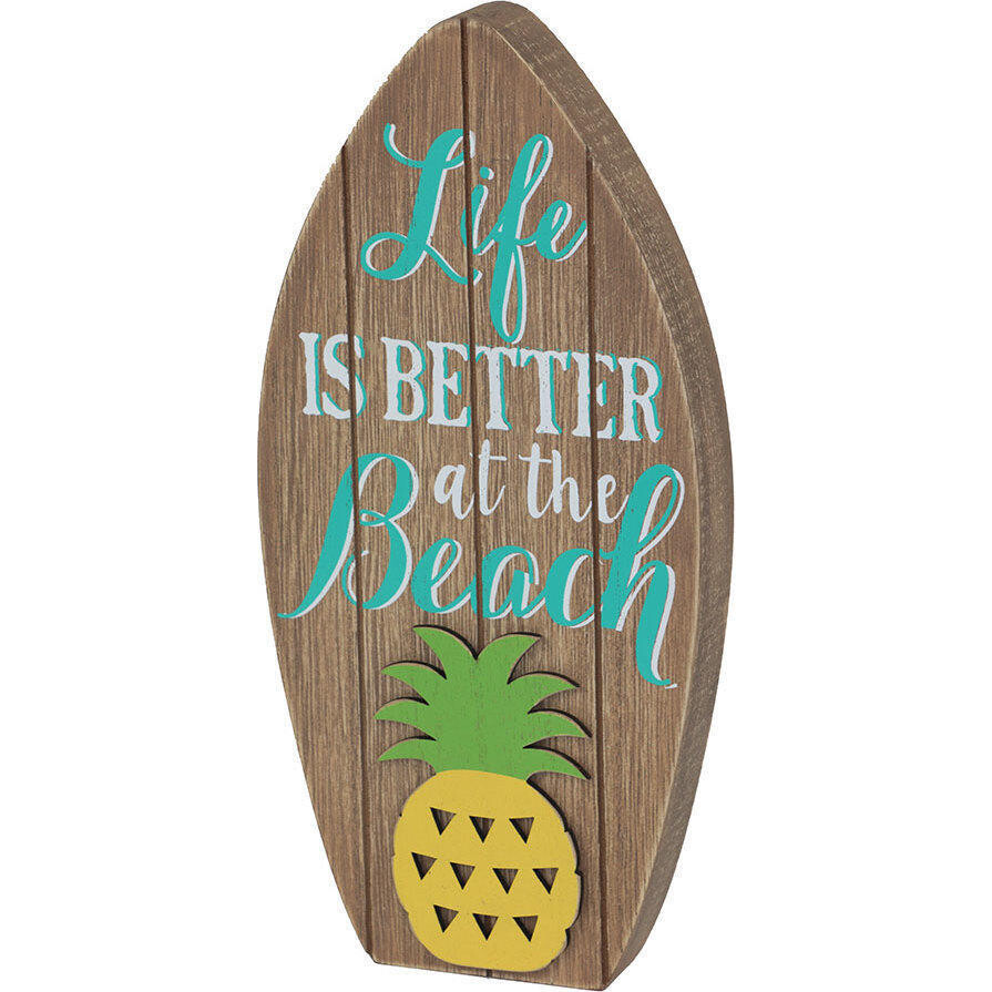 Standing Sign Beach Pineapple