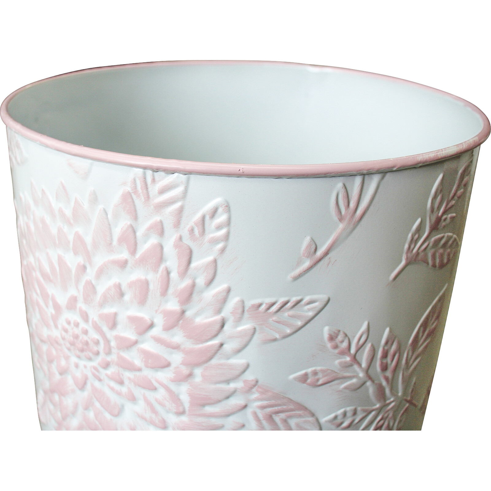 Plant Stand Pink Floral S/2