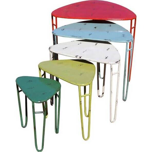 Sidetable Retro Colour set 5