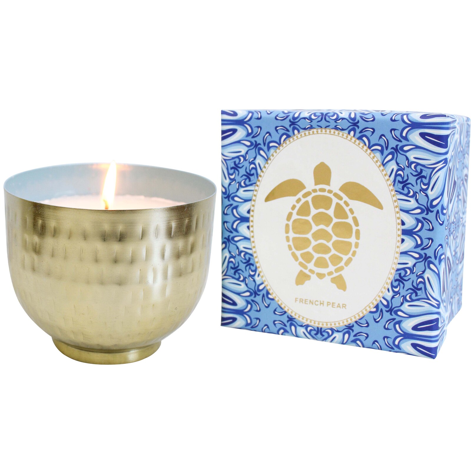 Candle Turtle  French Pear