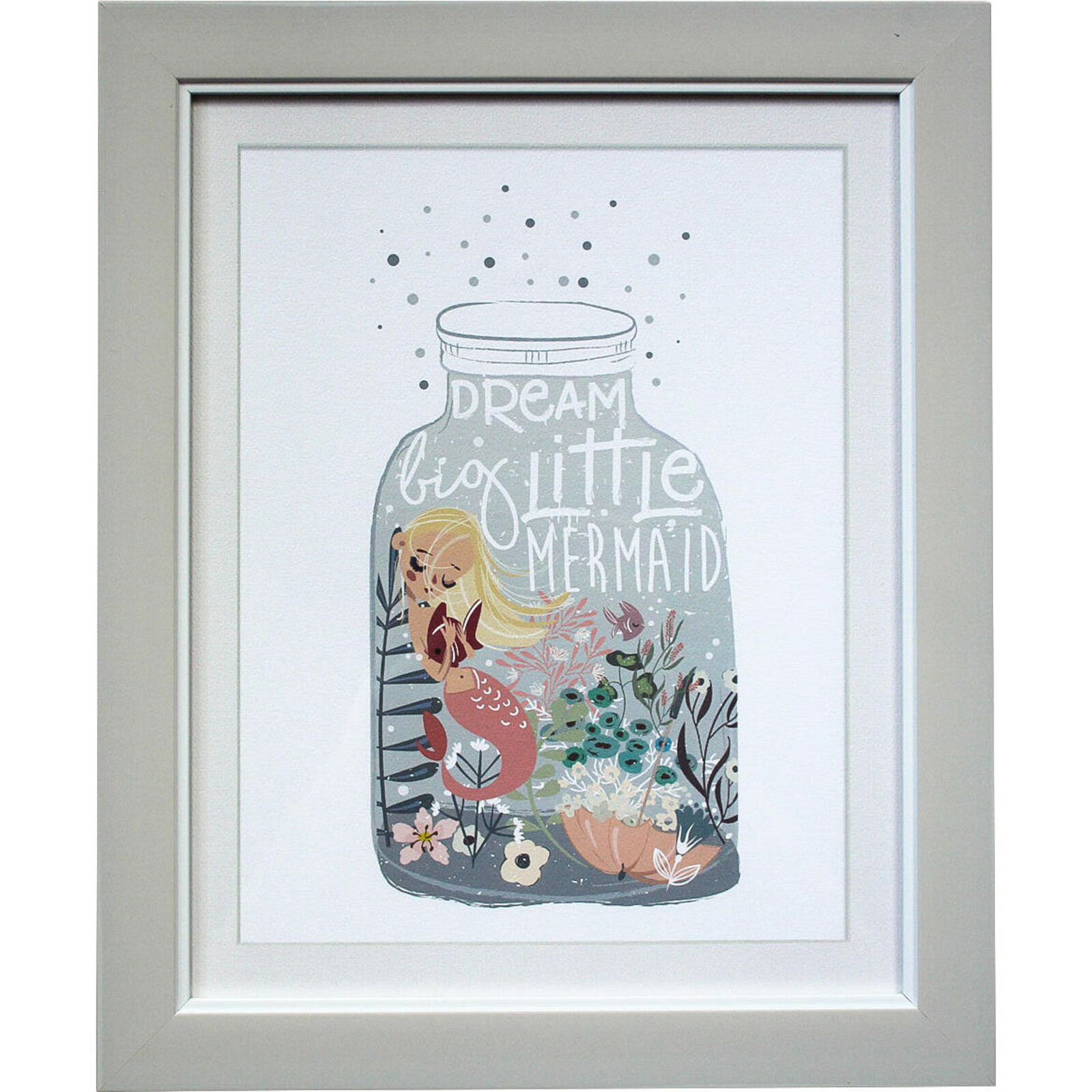 Framed Print Mermaid Jar 2