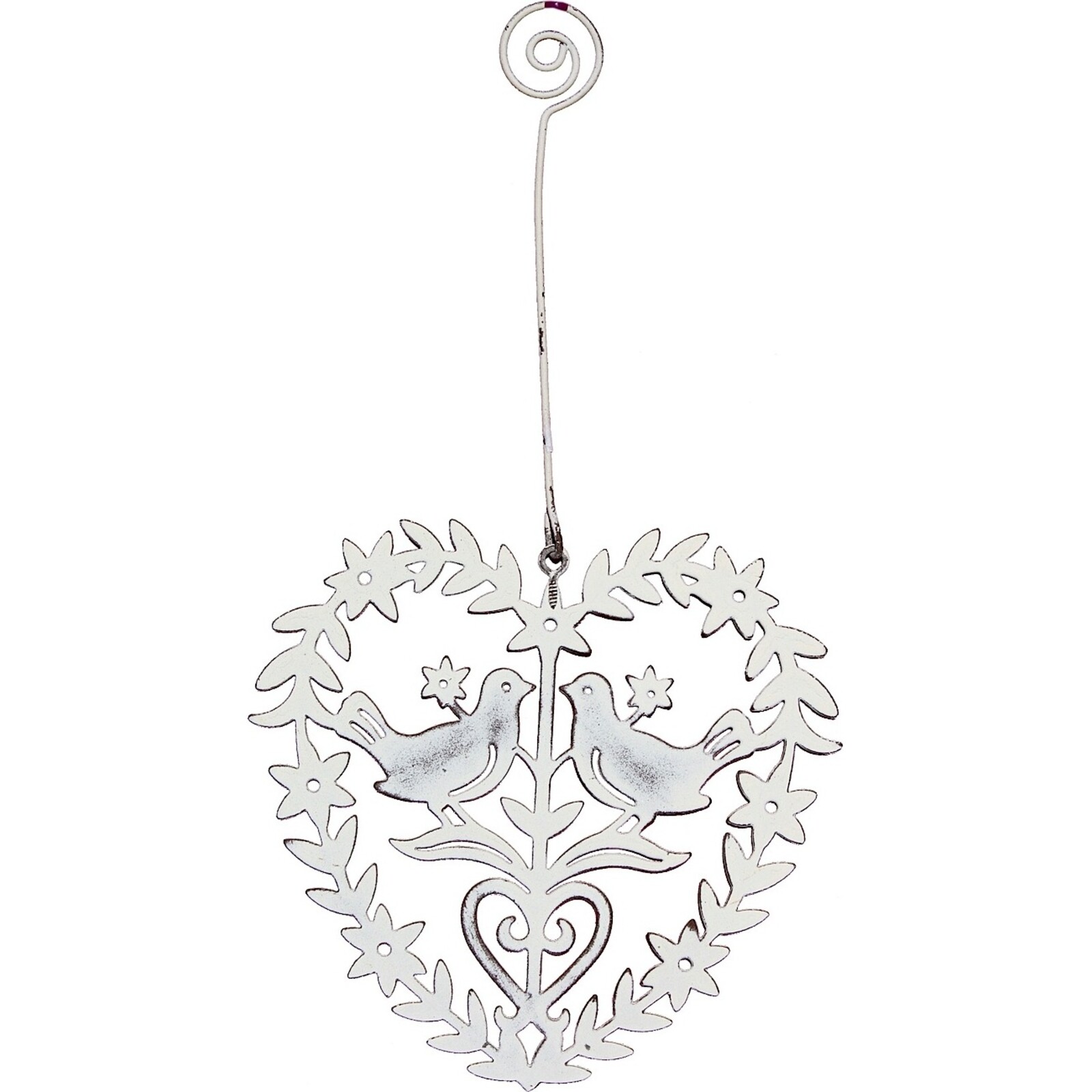 Hanging Décor - Dove Flower Heart