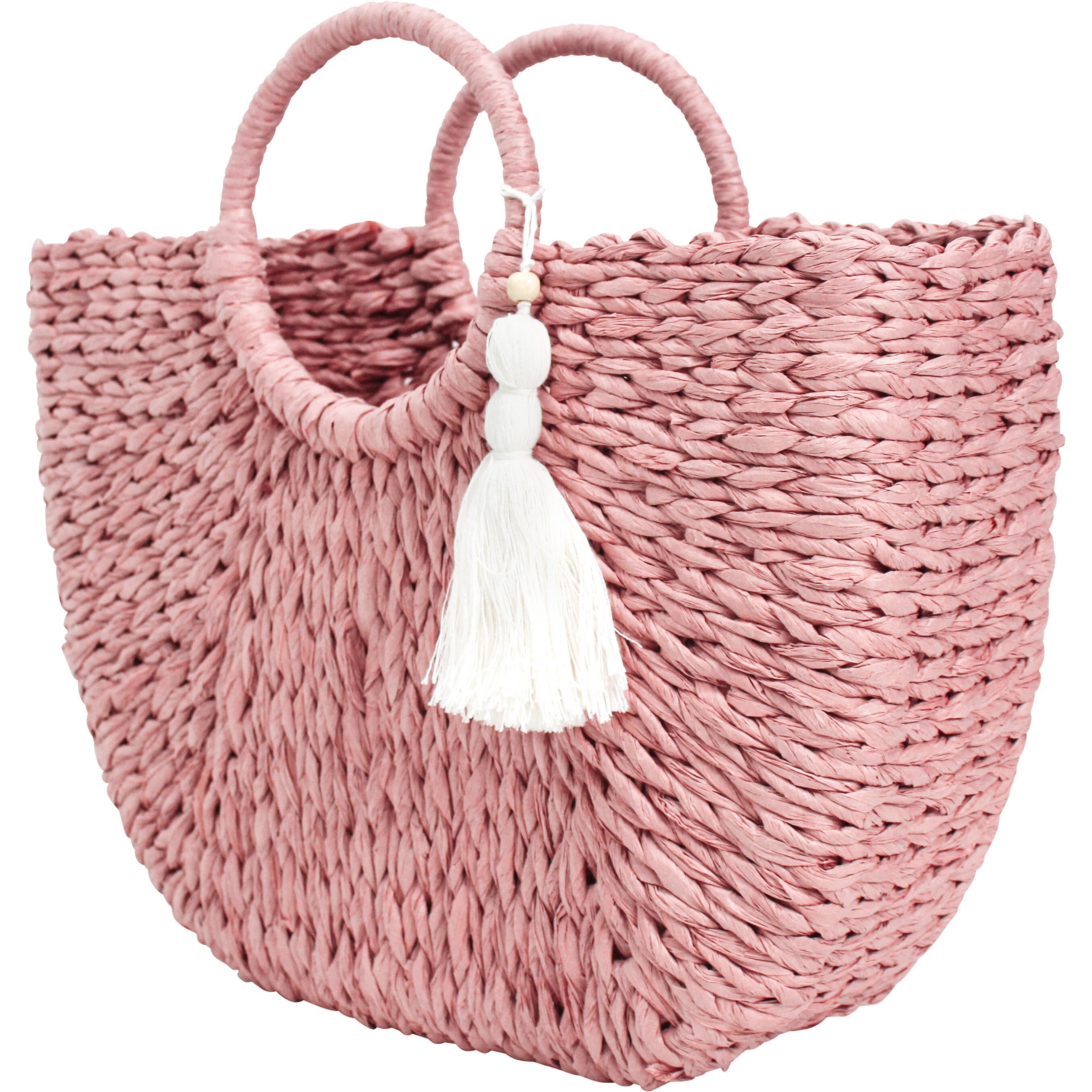 Shopper Basket Woven Sunset