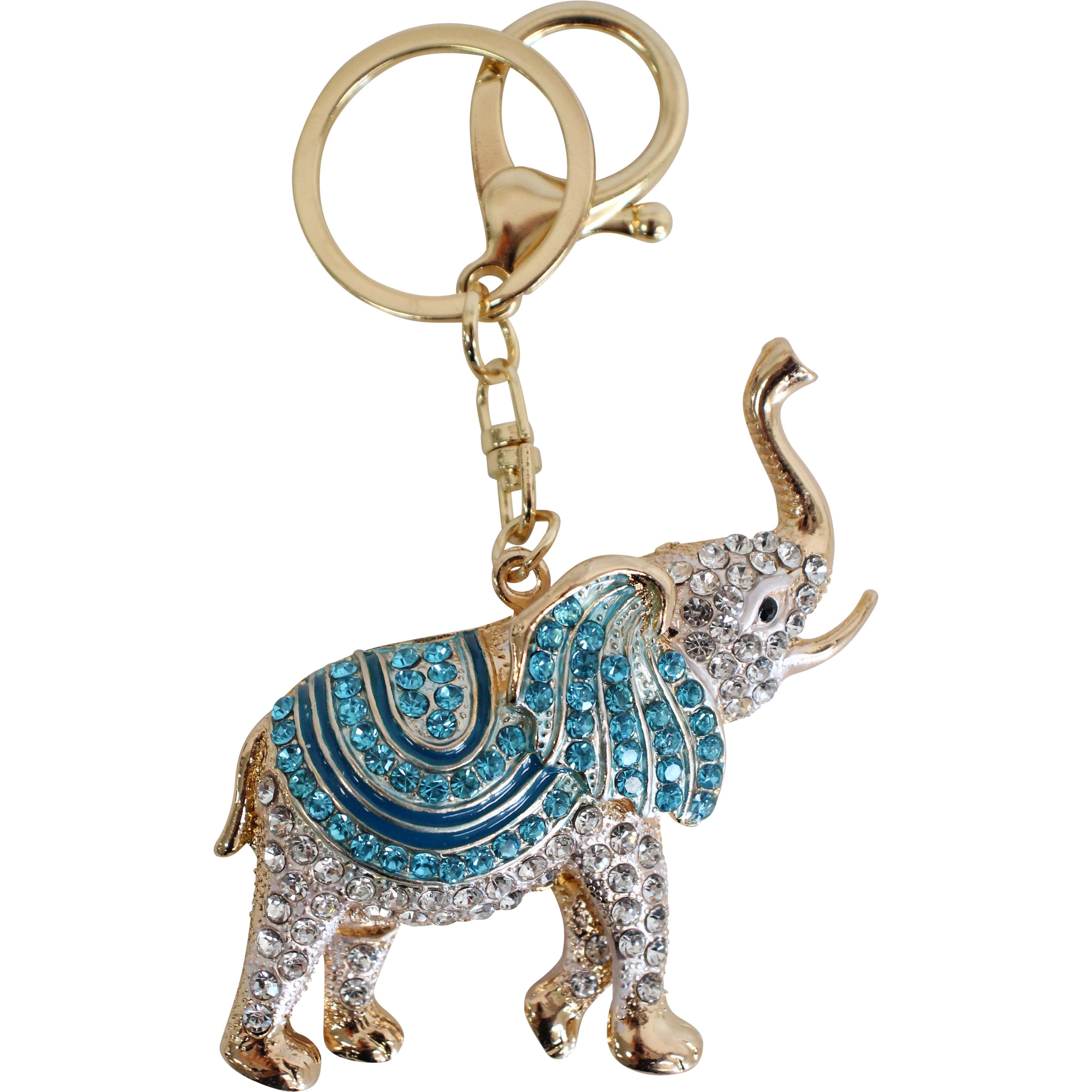 Keyring Elephant Aqua