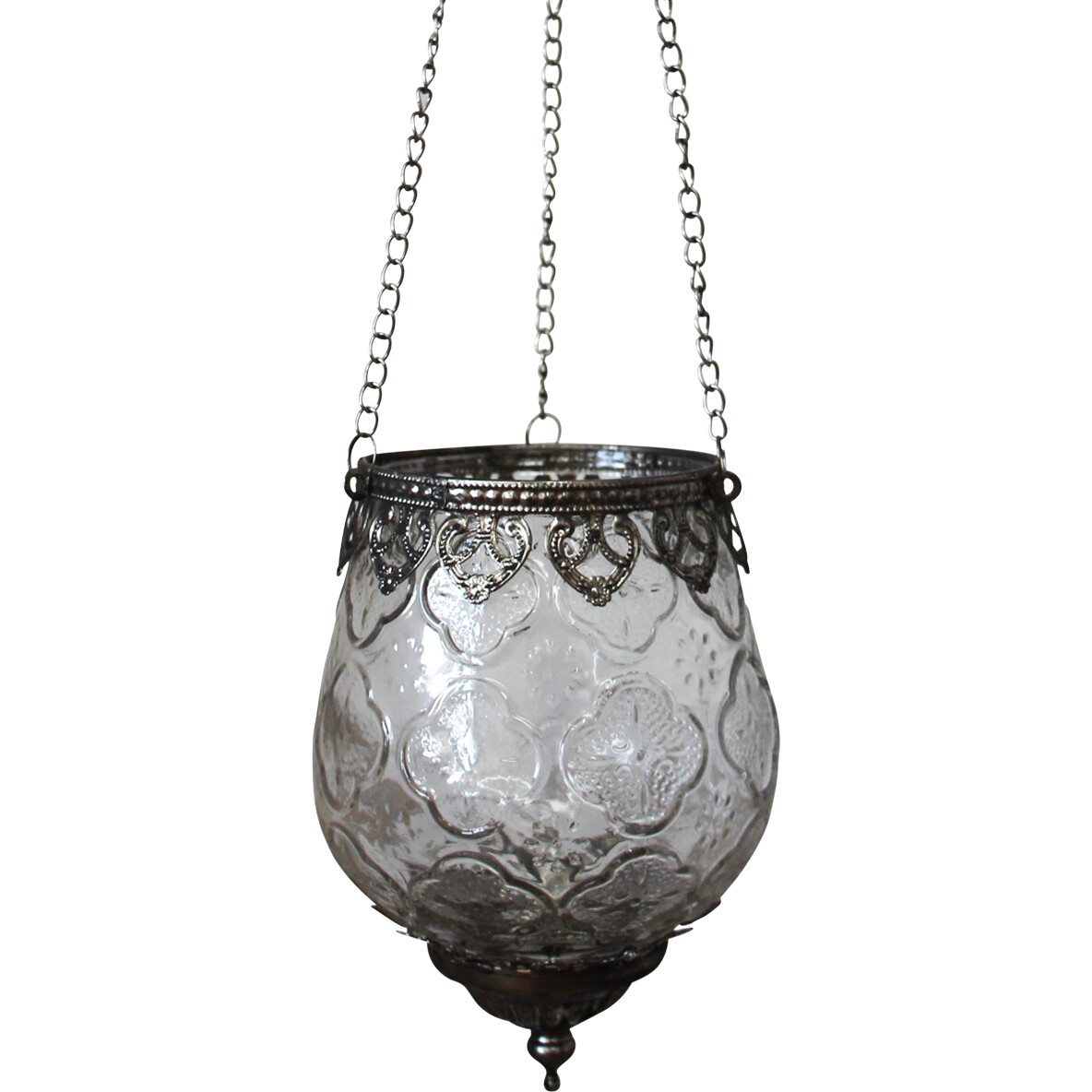 Hanging Votive Foil Clear Lrg