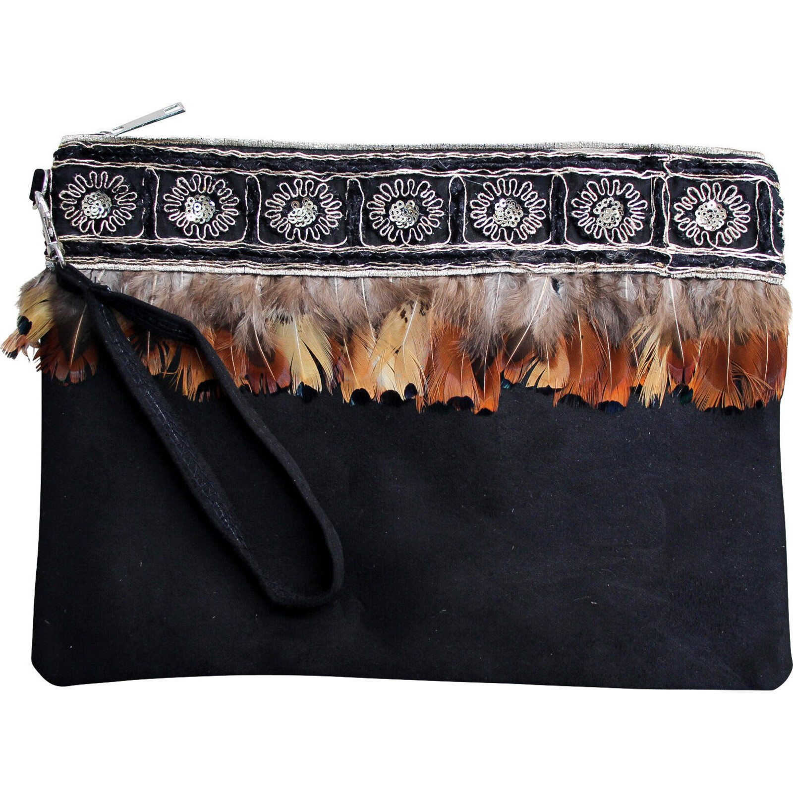 Purse Beaded Feathers