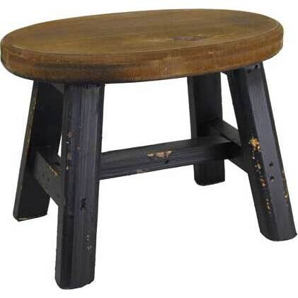 Stool Nero Oval