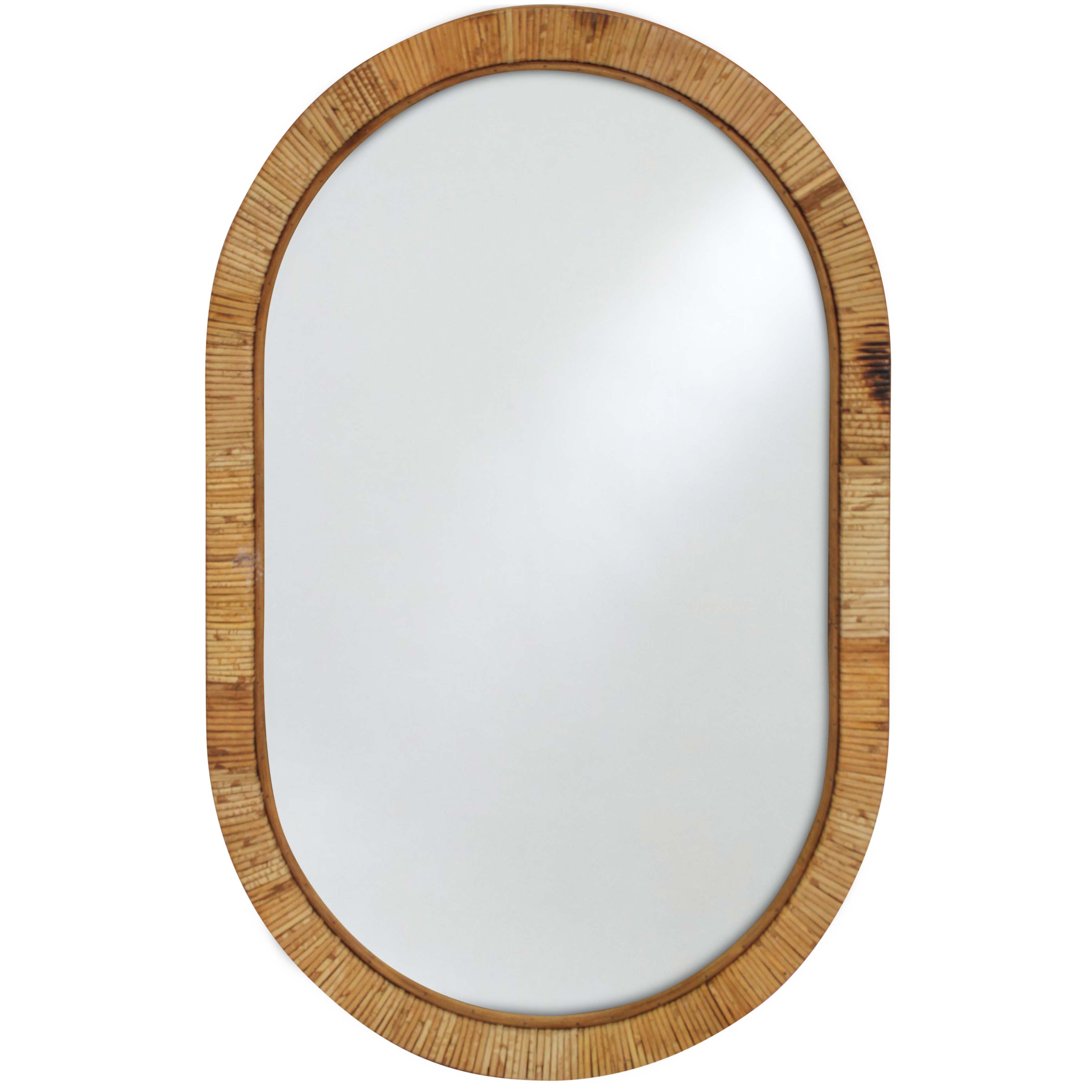 Oval Wrap Mirror Natural