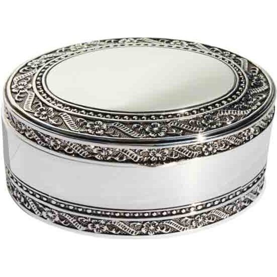 Trinket Box - Round Ribbon