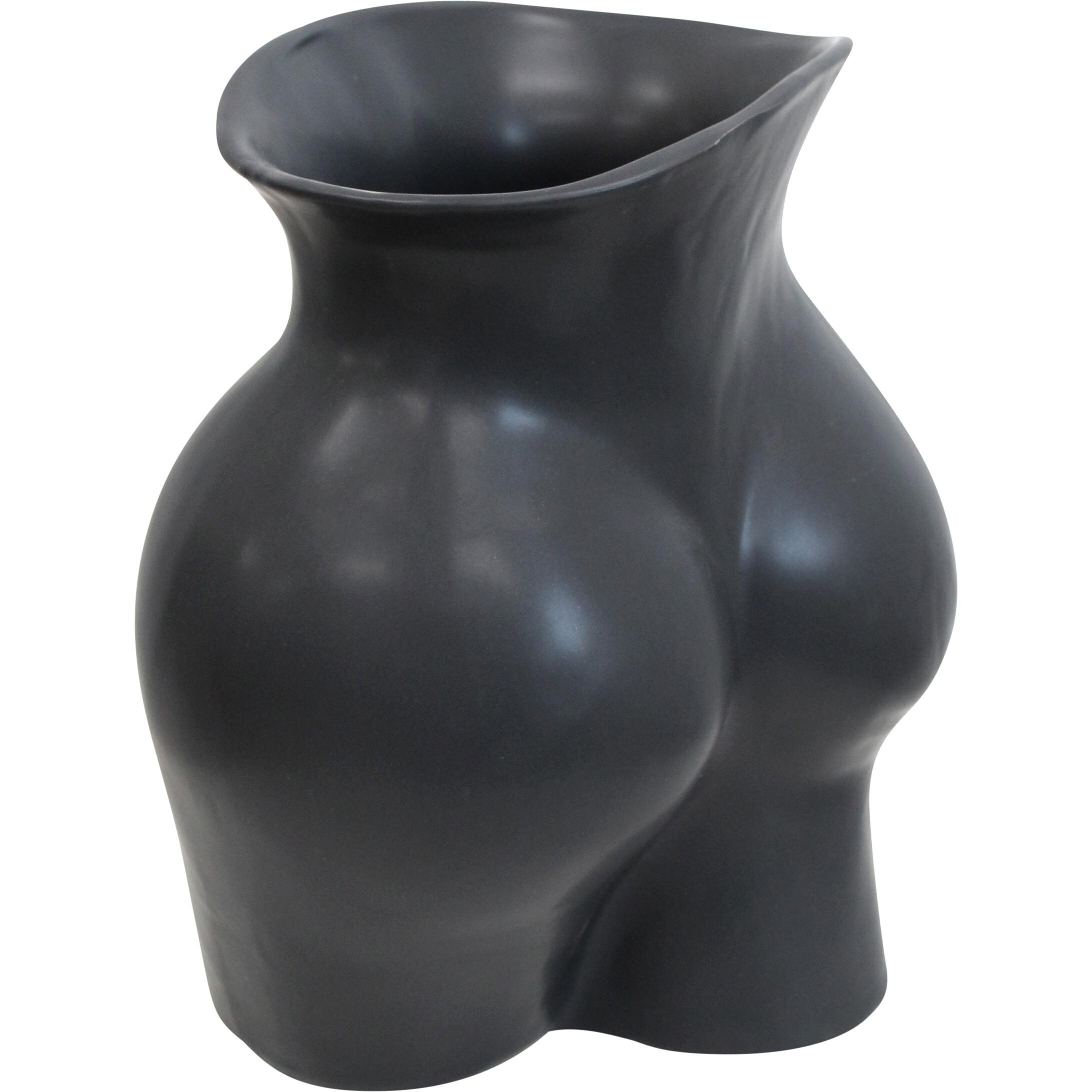 Curvaceous Vase Matt Black