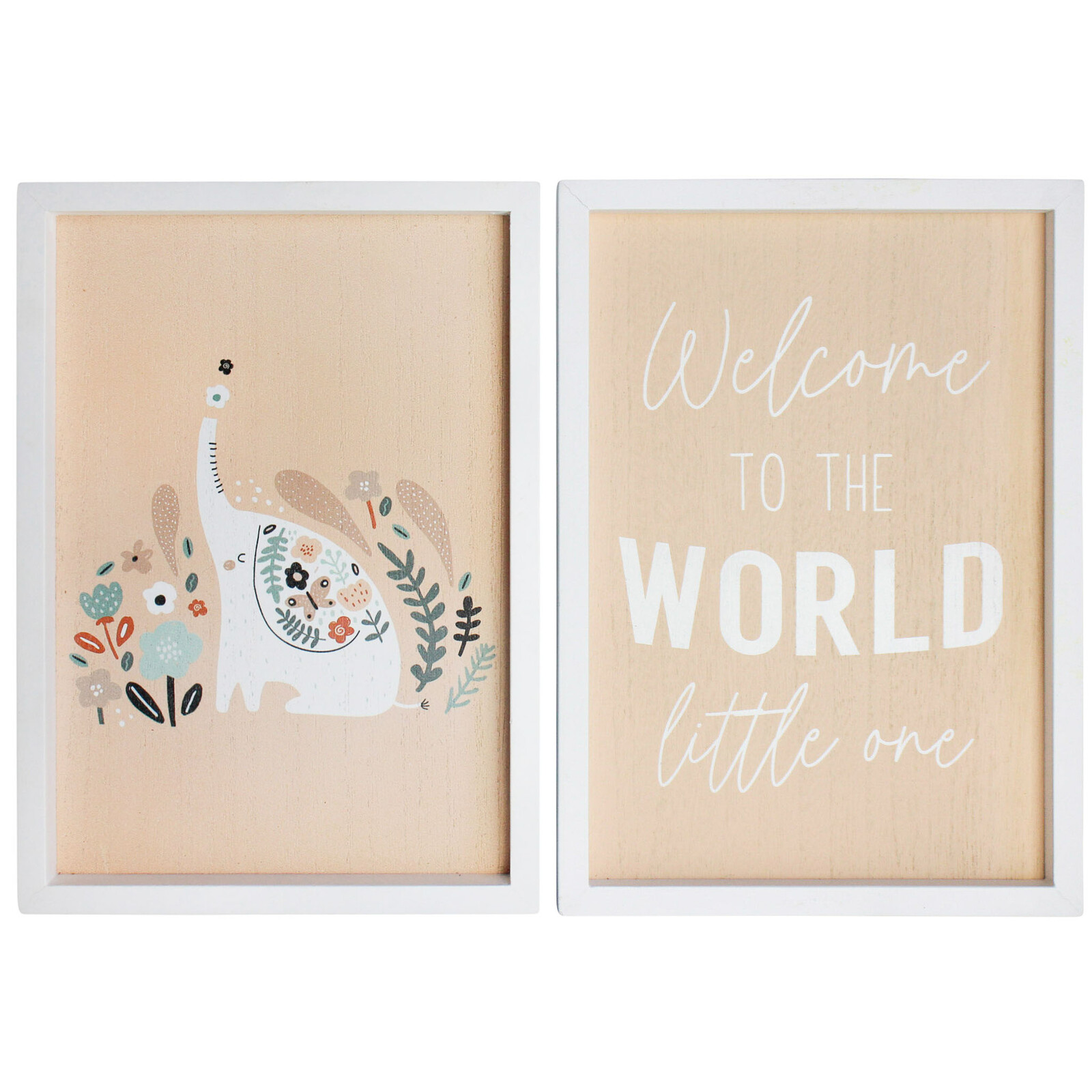 Sign S/2 Welcome World Little One