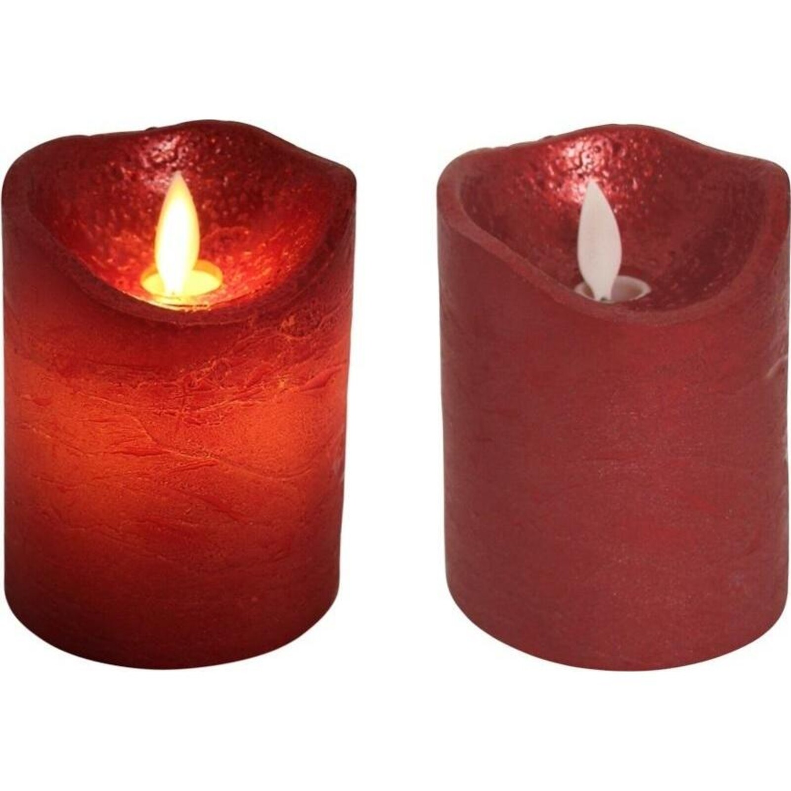 Battery Candle Red Med