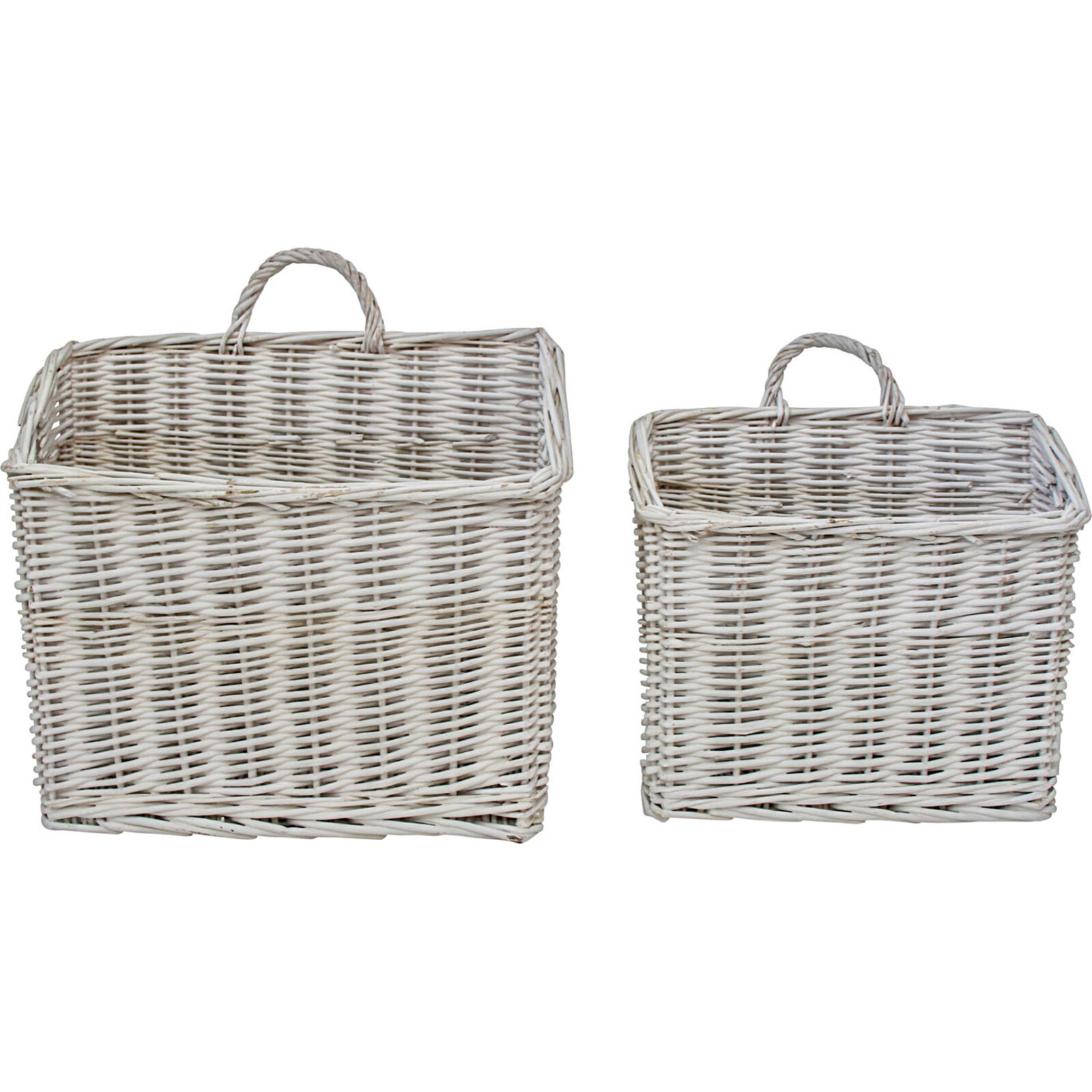 Baskets S/2 Rect White