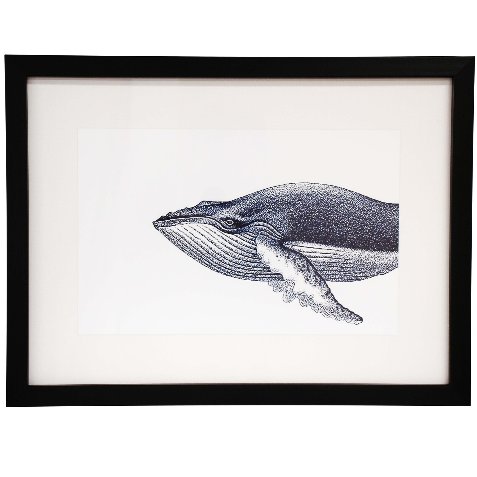 Framed Print Ink Whale
