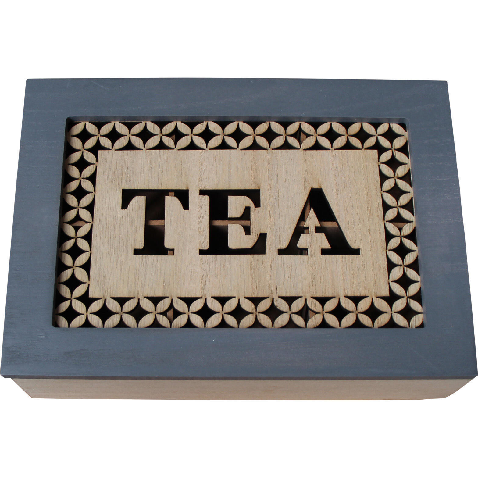 Box Tea Stamp Blue Lrg