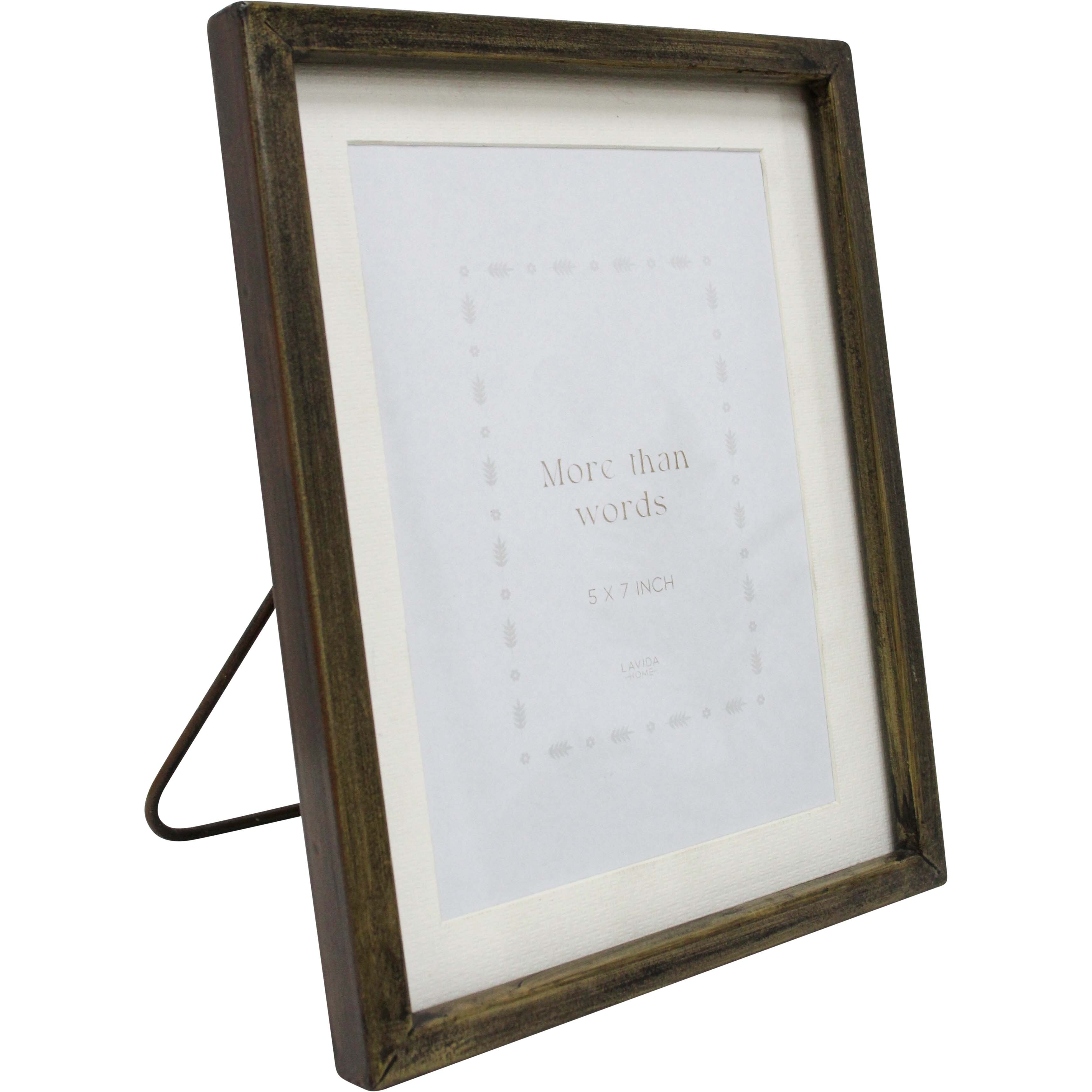 Frame Lucinda 5x7 Bronze Col 